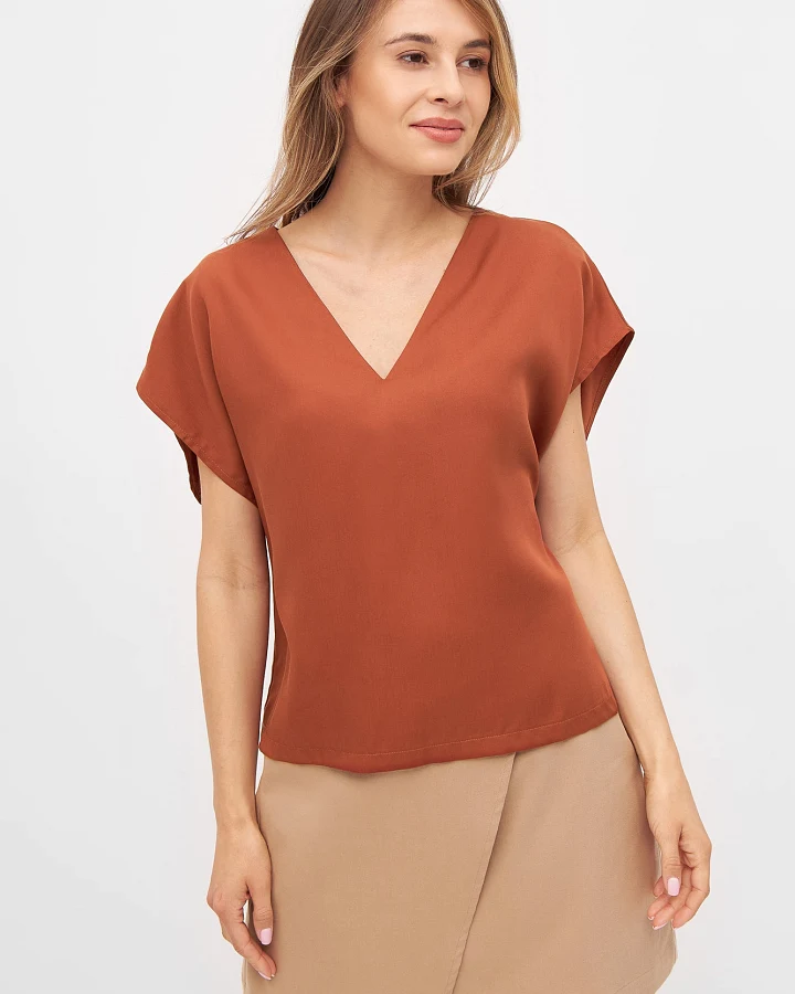 Tencel Wide Cut Blouse aus TENCEL™