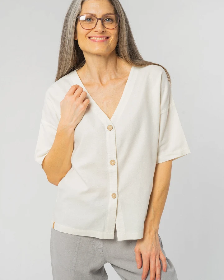 Market Shirt aus Bio Baumwolle & Hanf