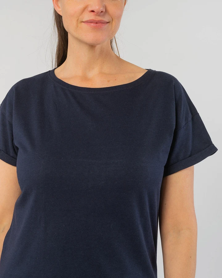 T-Shirt mit Rundhalsausschnitt aus Bambus & Bio Baumwolle