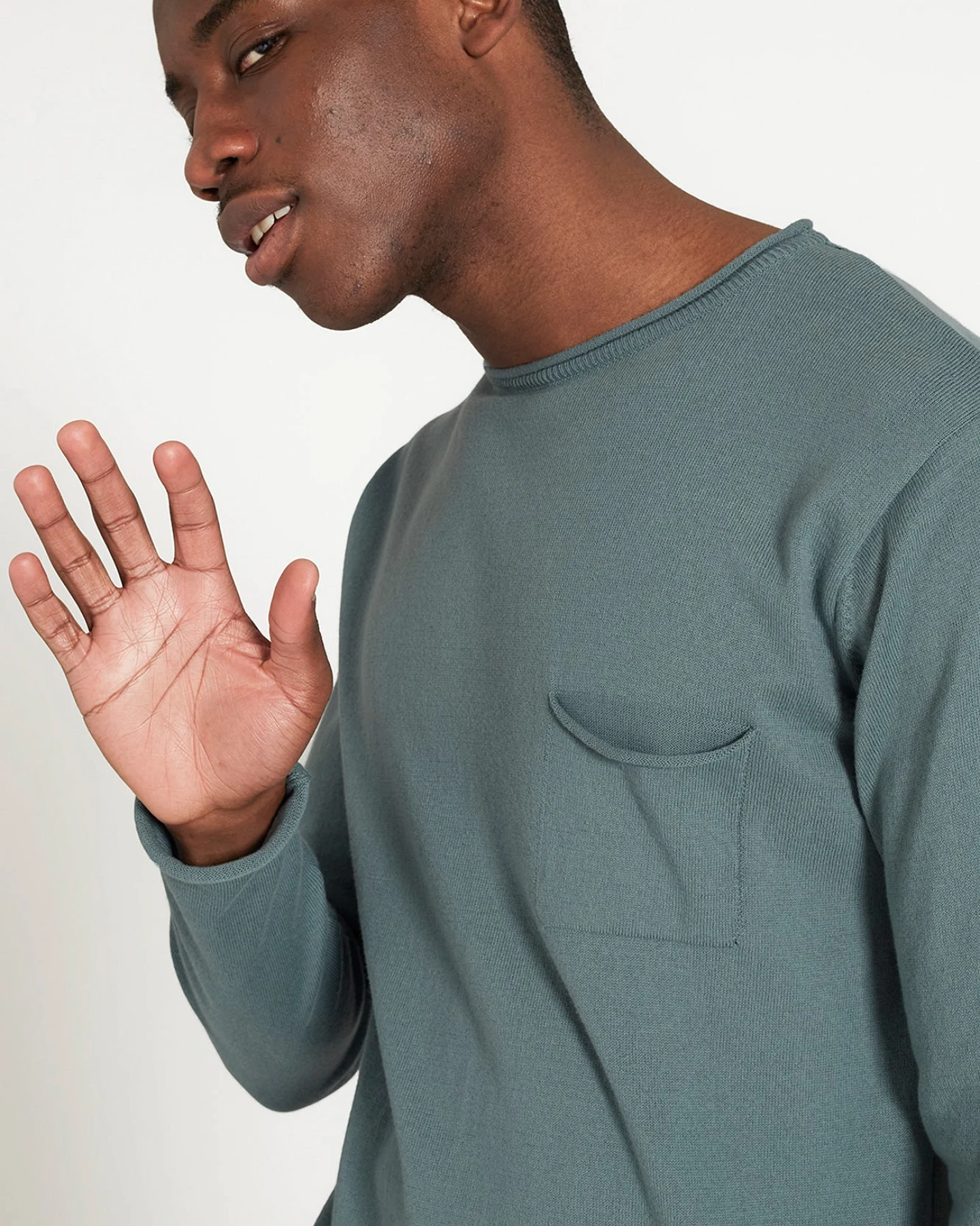 Light Knit Crew Neck aus Bio Baumwolle – Ansicht 2