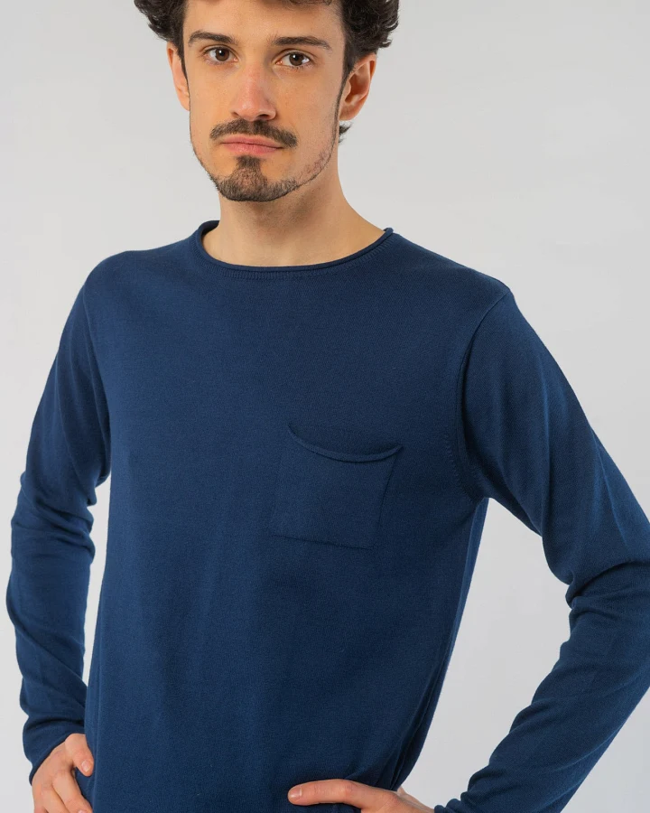 Light Knit Crew Neck aus Bio Baumwolle