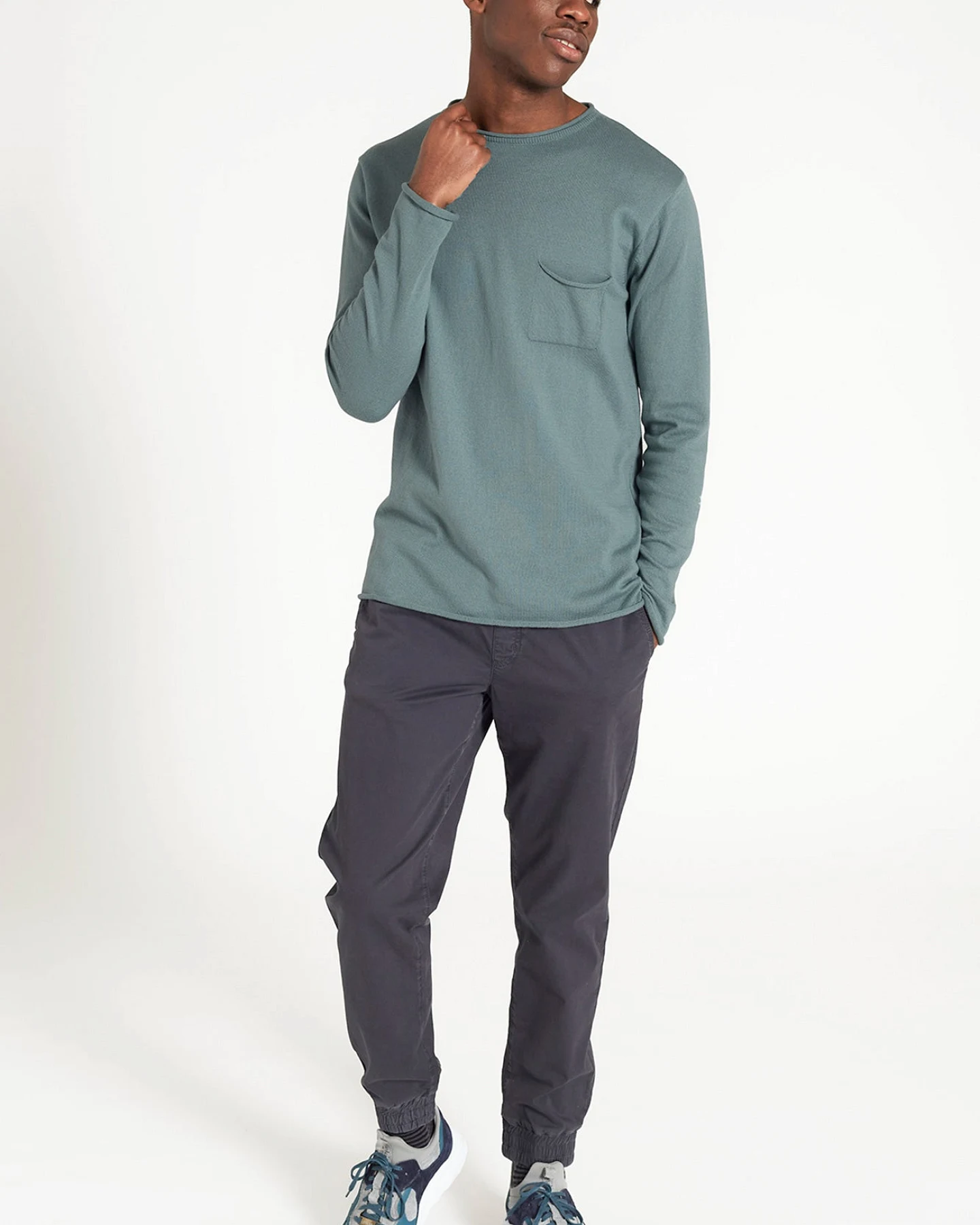 Light Knit Crew Neck aus Bio Baumwolle – Ansicht 3