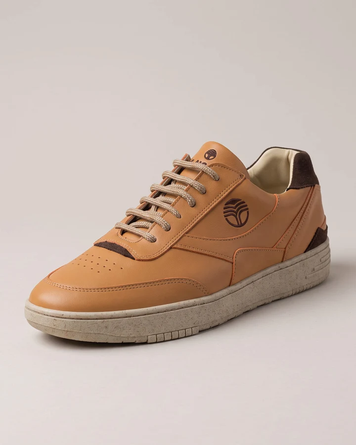 Caramel Schuhe aus recyceltem Polyester