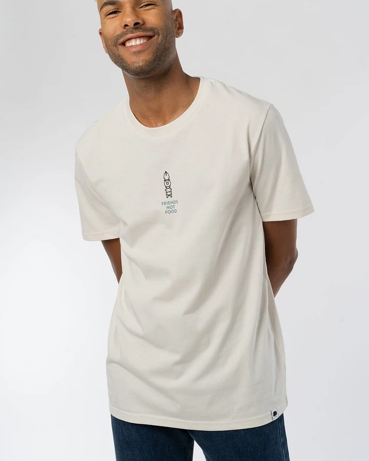 Friends not Food Vintage White T-Shirt