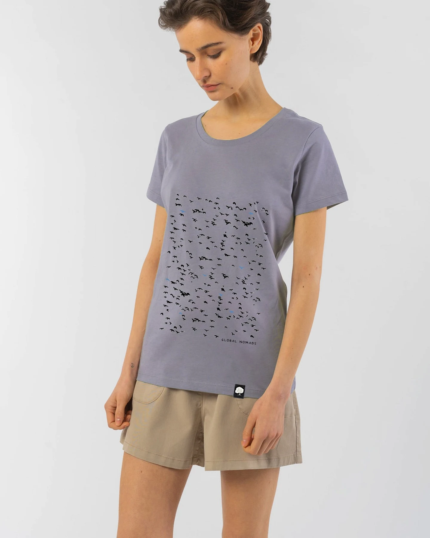 Flying Birds T-Shirt für Damen – Ansicht 2