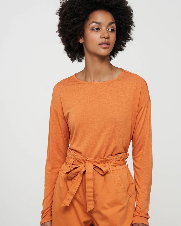 Casual Longsleeve aus Bio Baumwolle & ECOVERO™