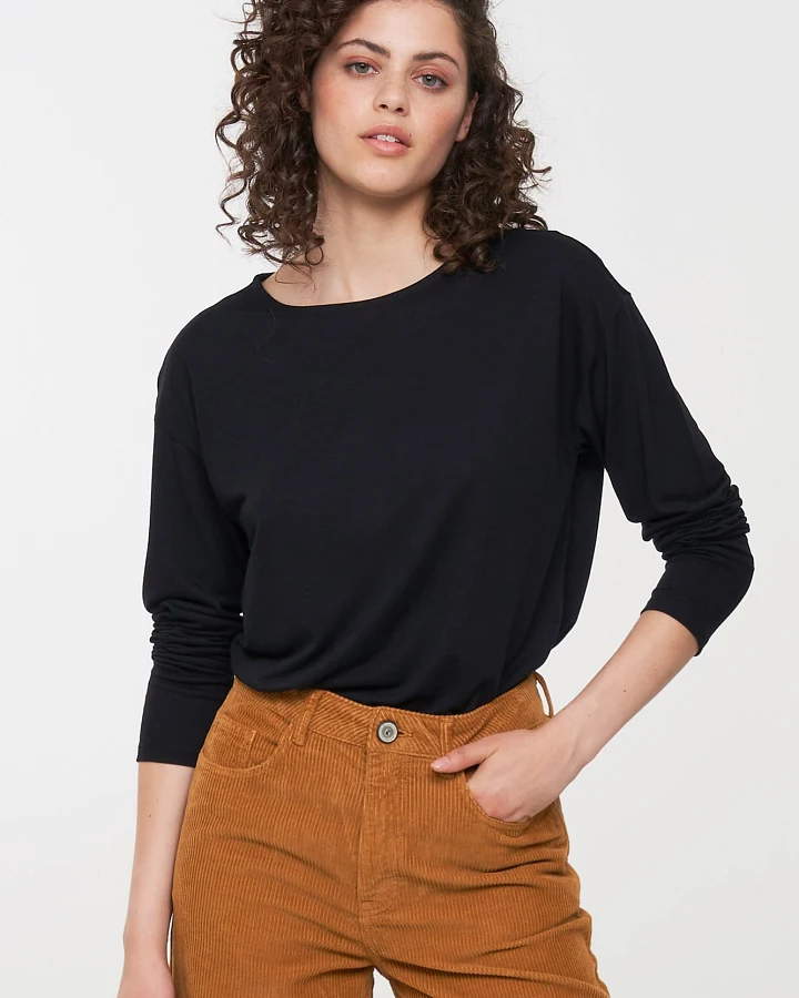 Casual Longsleeve aus Bio Baumwolle & ECOVERO™