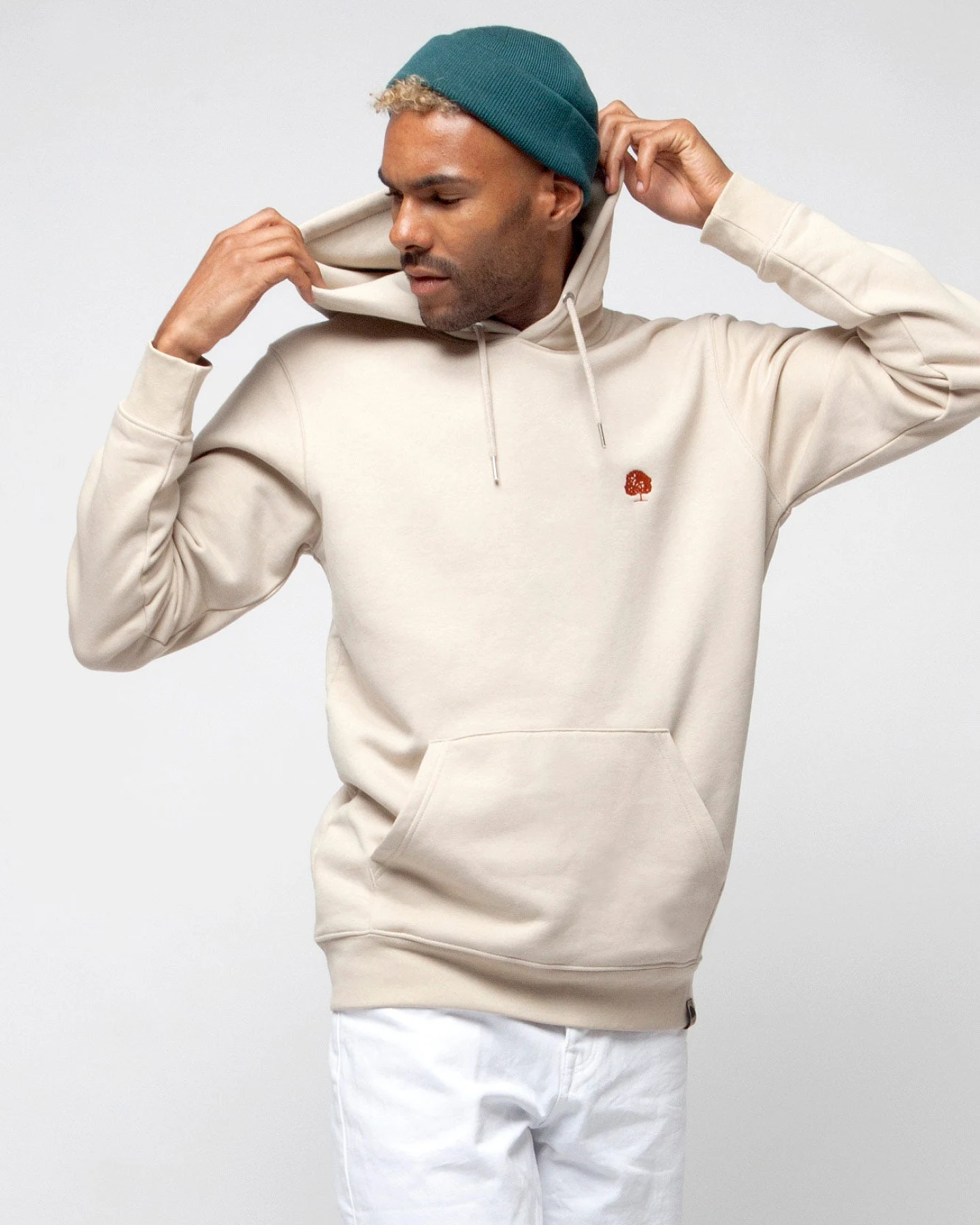Hoodie aus Bio Baumwolle & recyceltem Polyester – Ansicht 3
