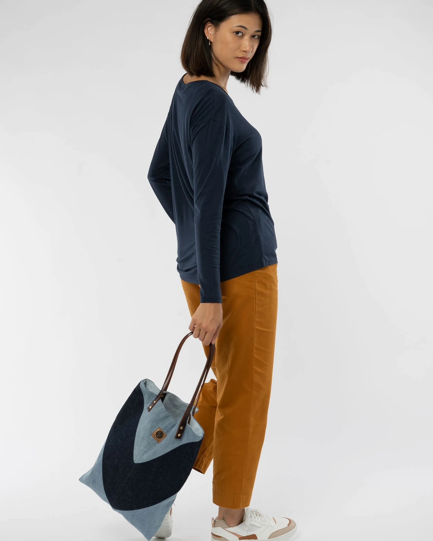 Shopper Leder aus recycelten Jeans – Ansicht 2