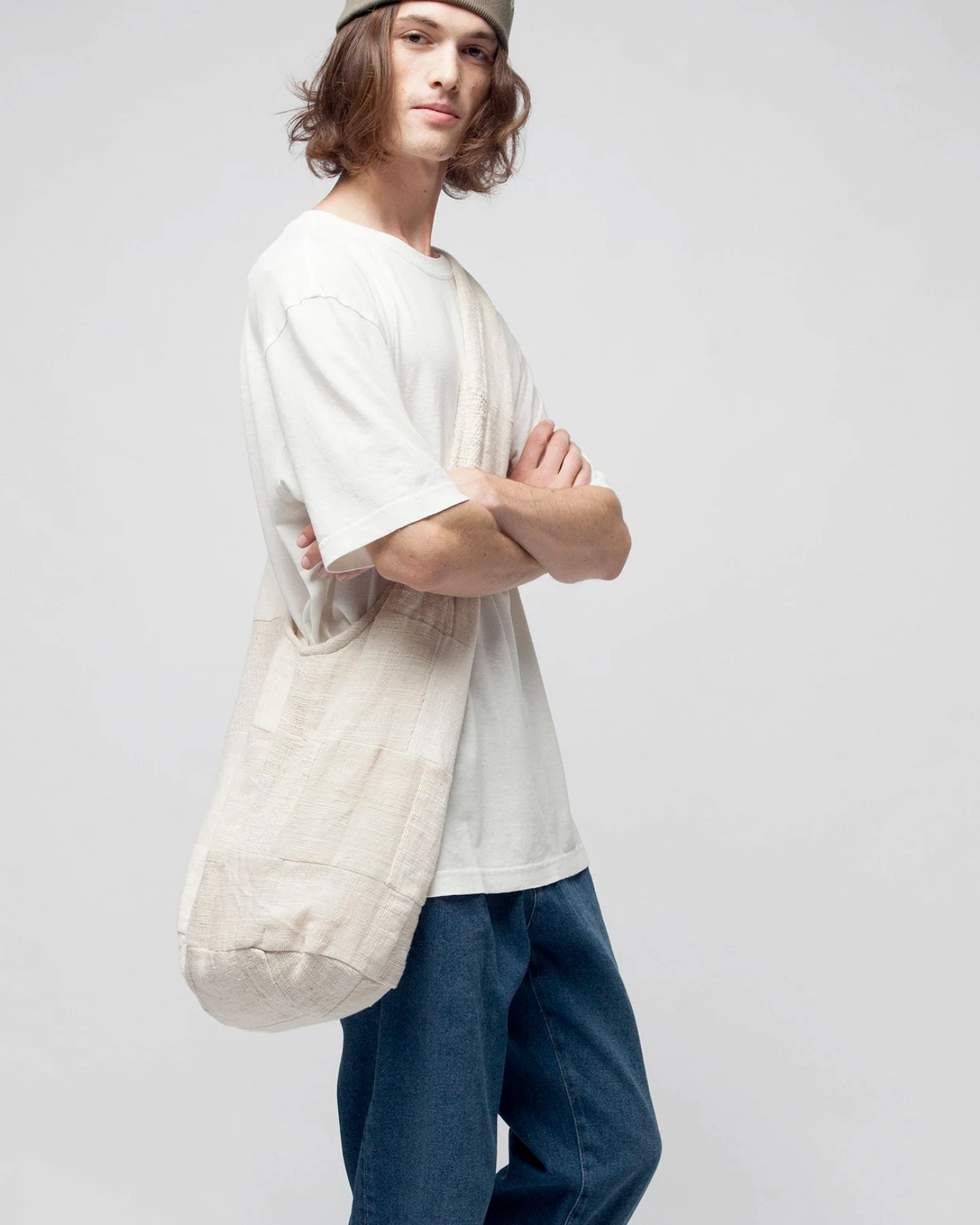 Legeres lockeres Hanf T-Shirt für Männer – Ansicht 6