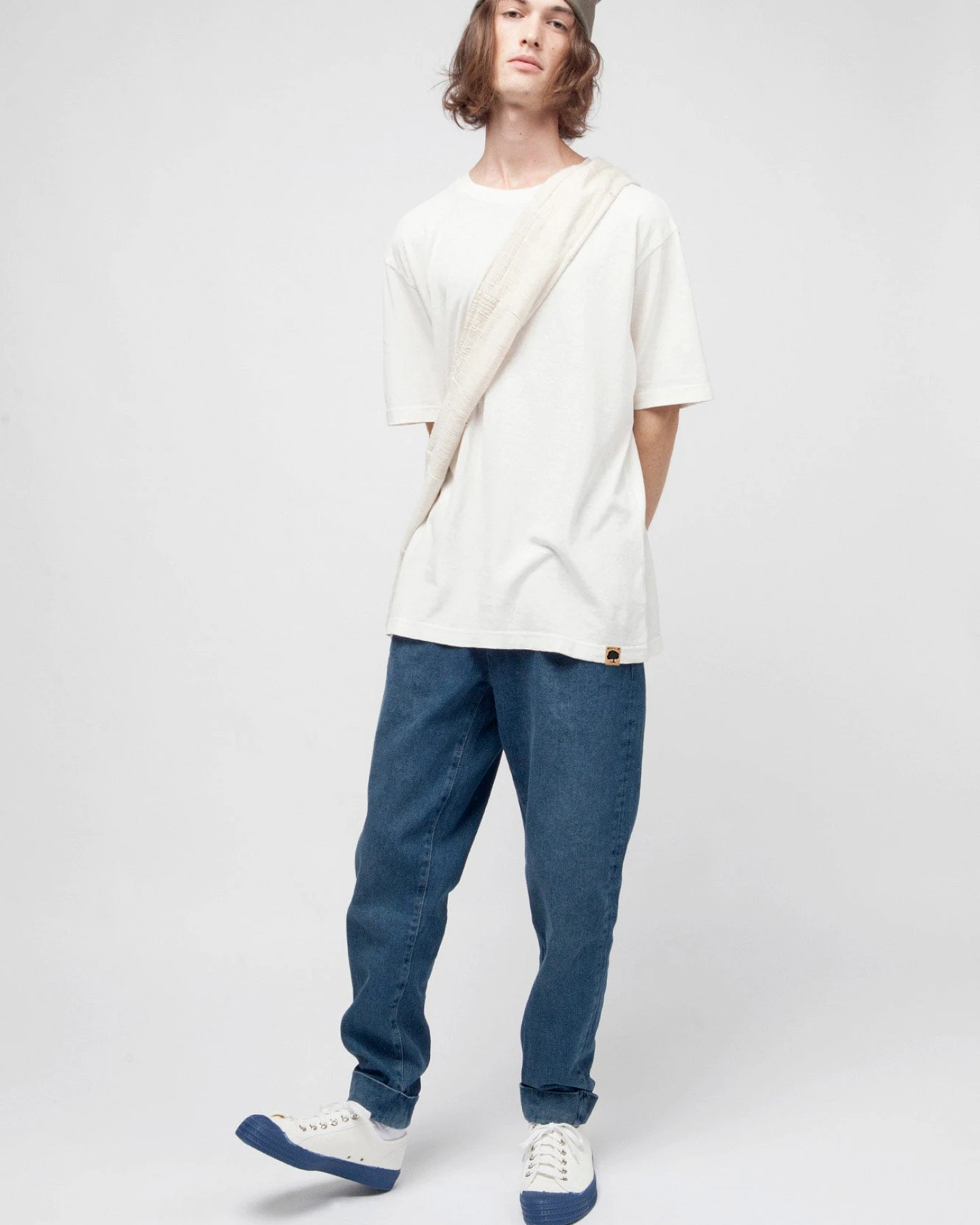 Legeres lockeres Hanf T-Shirt für Männer – Ansicht 4