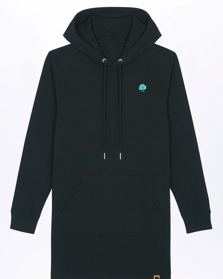 Hoodie Kleid mit langen Ärmeln