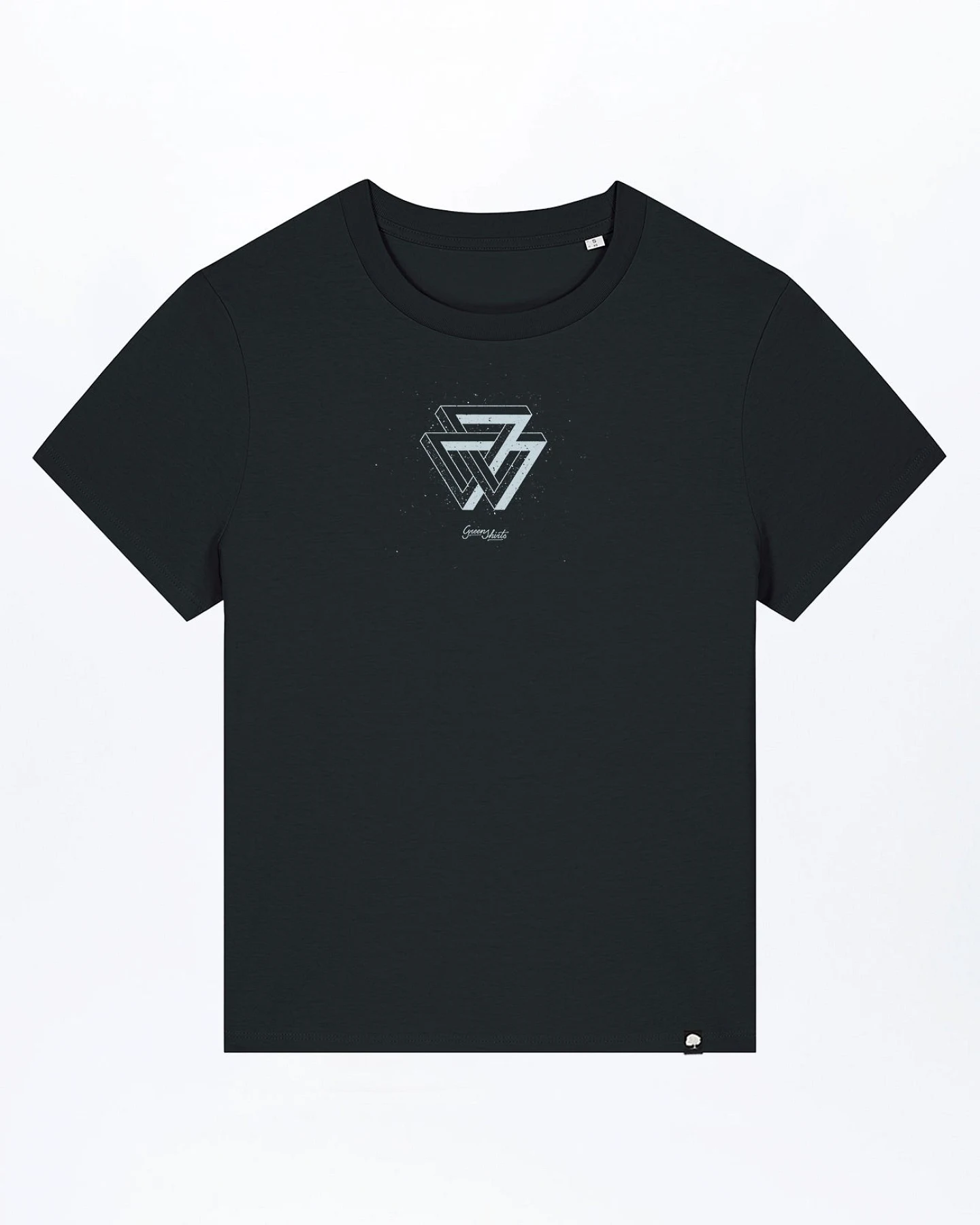 Melange Triangle T-Shirt für Frauen – Ansicht 2