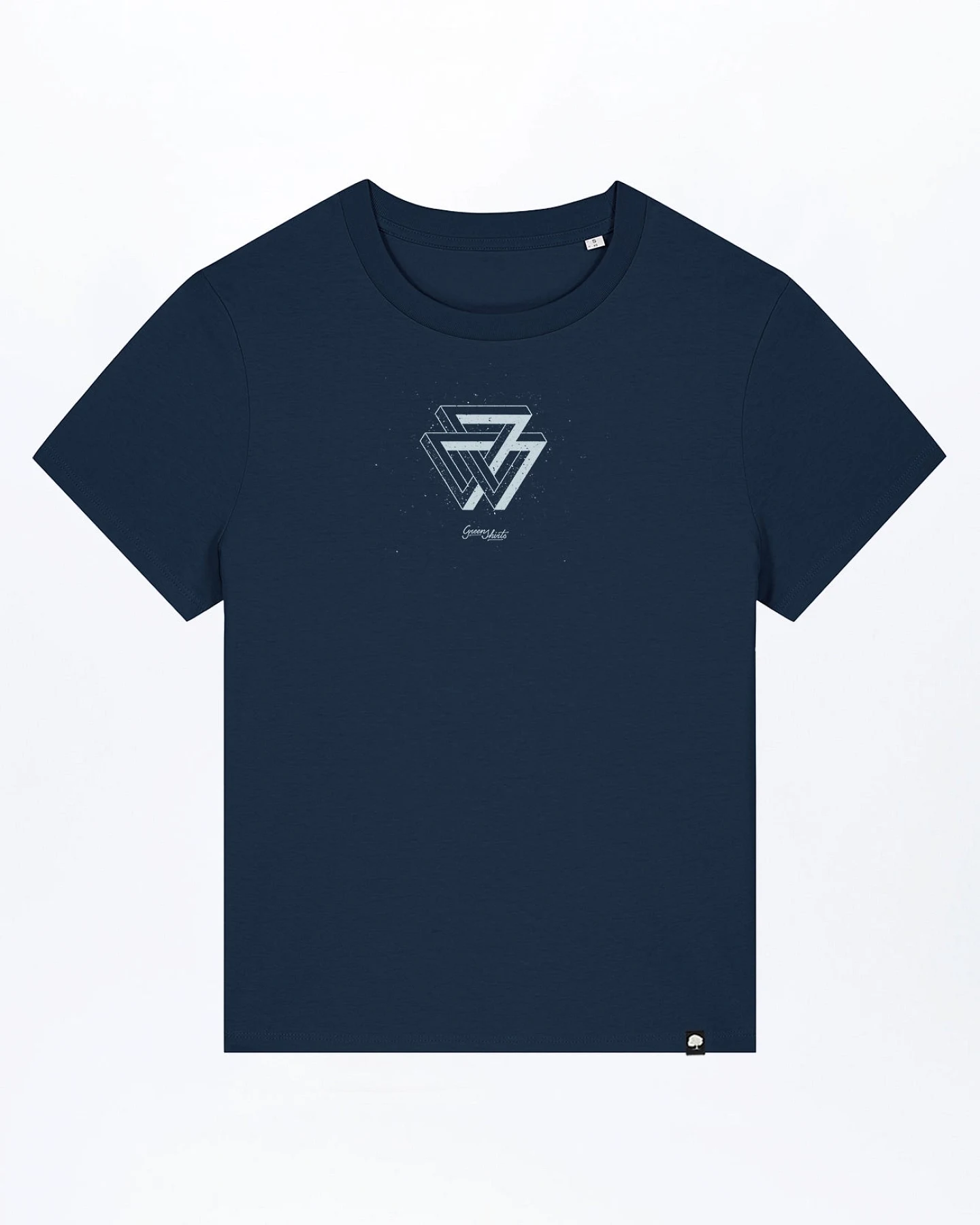 Melange Triangle T-Shirt für Frauen – Ansicht 3