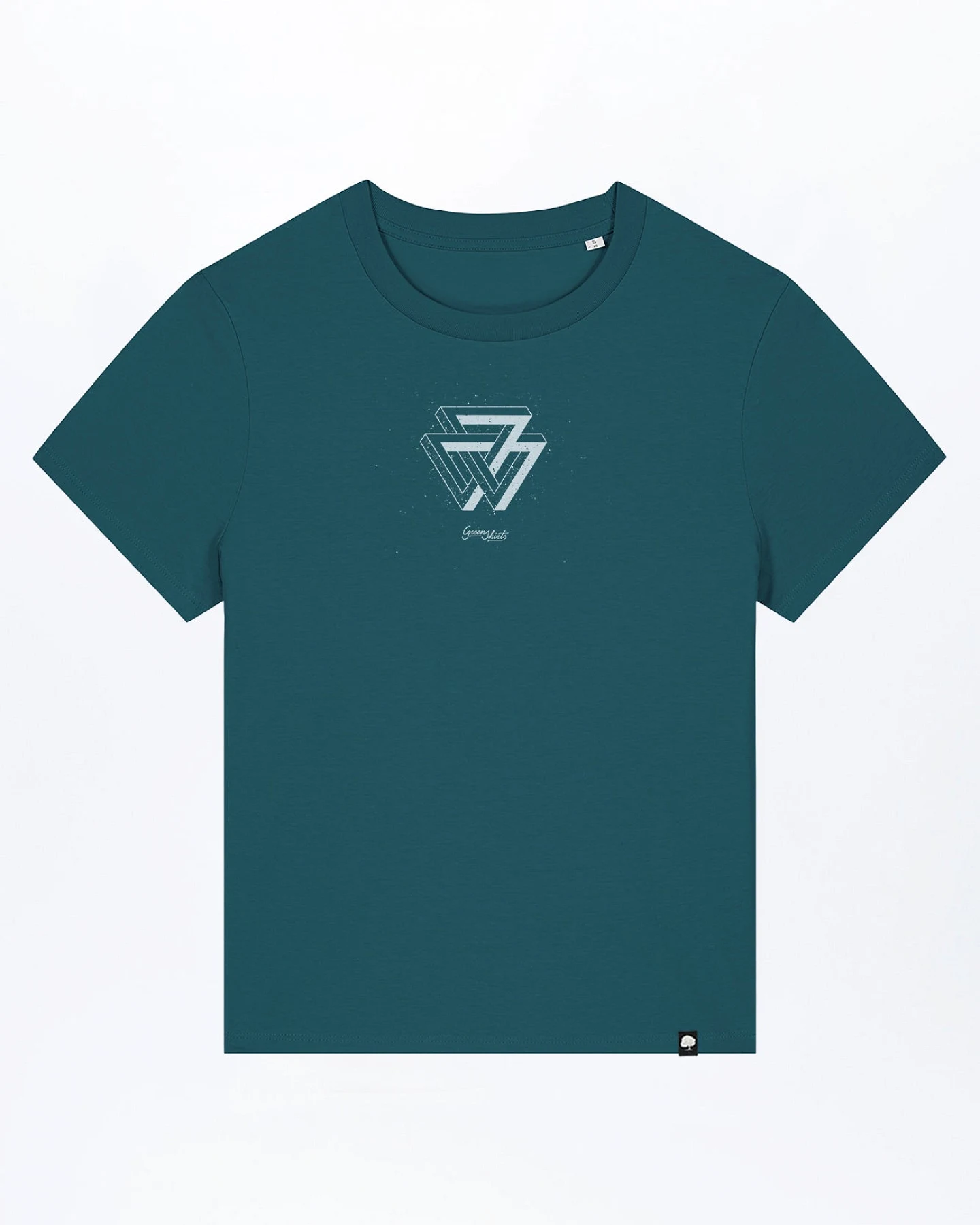 Melange Triangle T-Shirt für Frauen – Ansicht 6