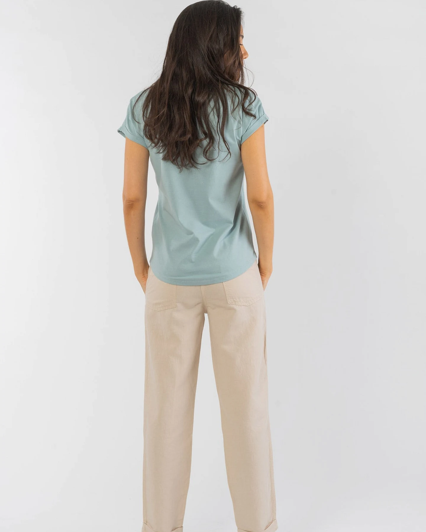Vintage T-Shirt für Frauen Rolled Sleeve – Ansicht 5