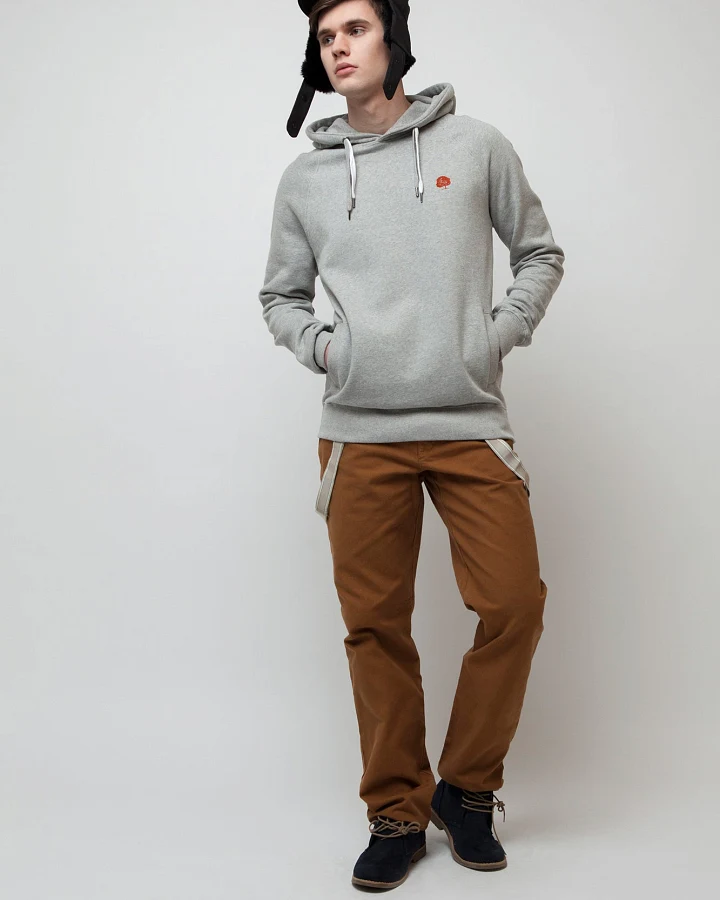 Pullover mit Kapuze für Männer Grau