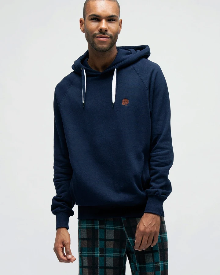 Pullover mit Kapuze für Männer Grau