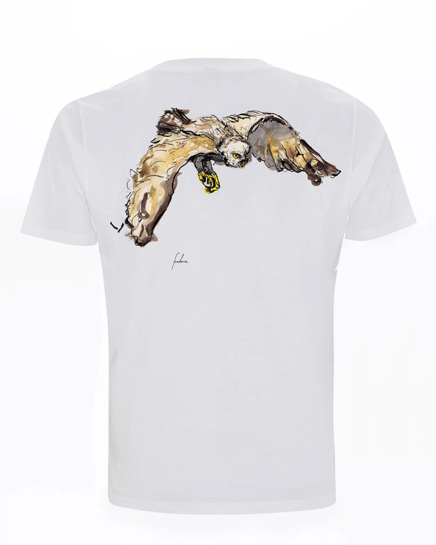 Eule Bio Standard Fit T-Shirt – Ansicht 2