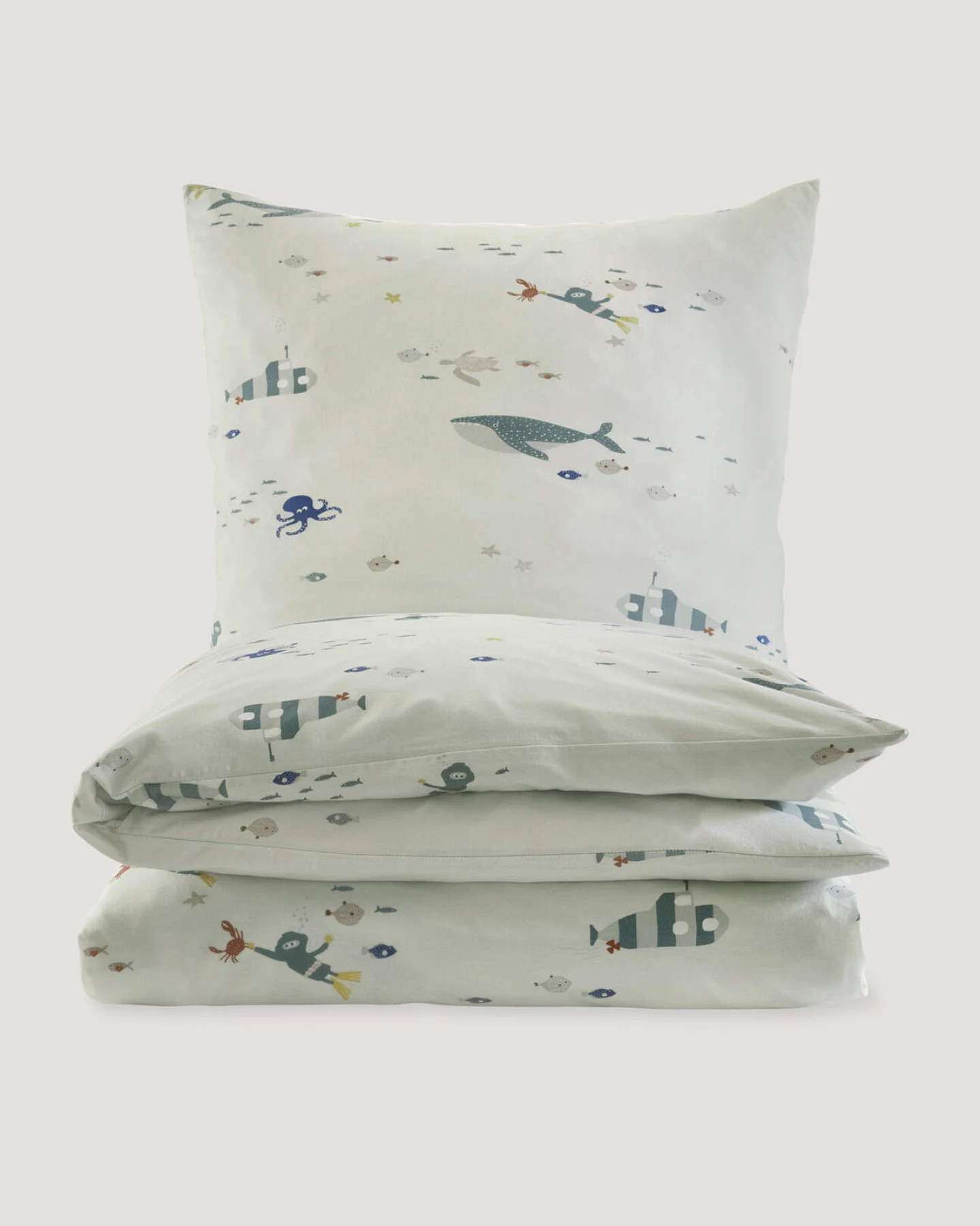 hessnatur Baby Jersey Bettwäsche aus Bio-Baumwolle - weiß - Größe 100x135 / 40x60 cm – Ansicht 3