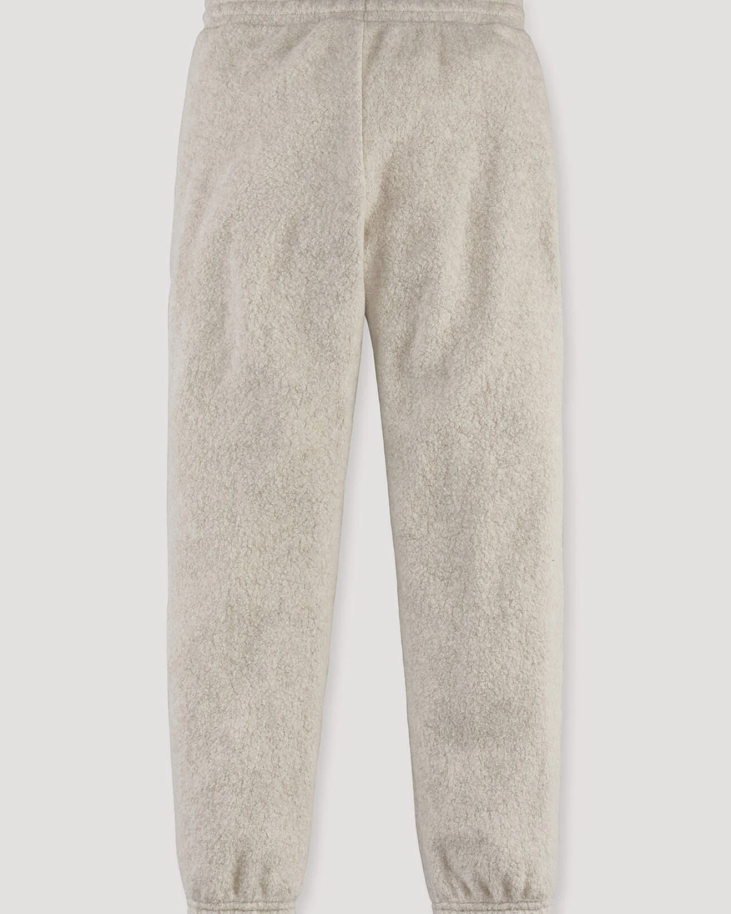 hessnatur Kinder Fleece Hose aus Bio-Baumwolle - beige - Größe 122/128 – Ansicht 2