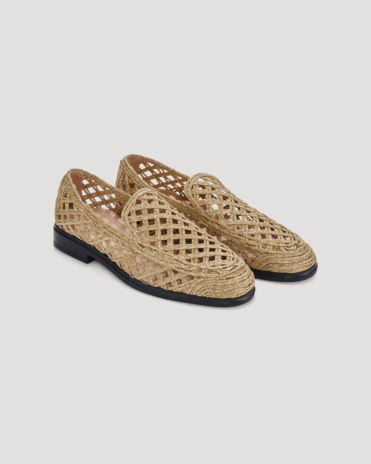 hessnatur Damen Loafer aus Bast - beige - Größe 39 – Ansicht 4