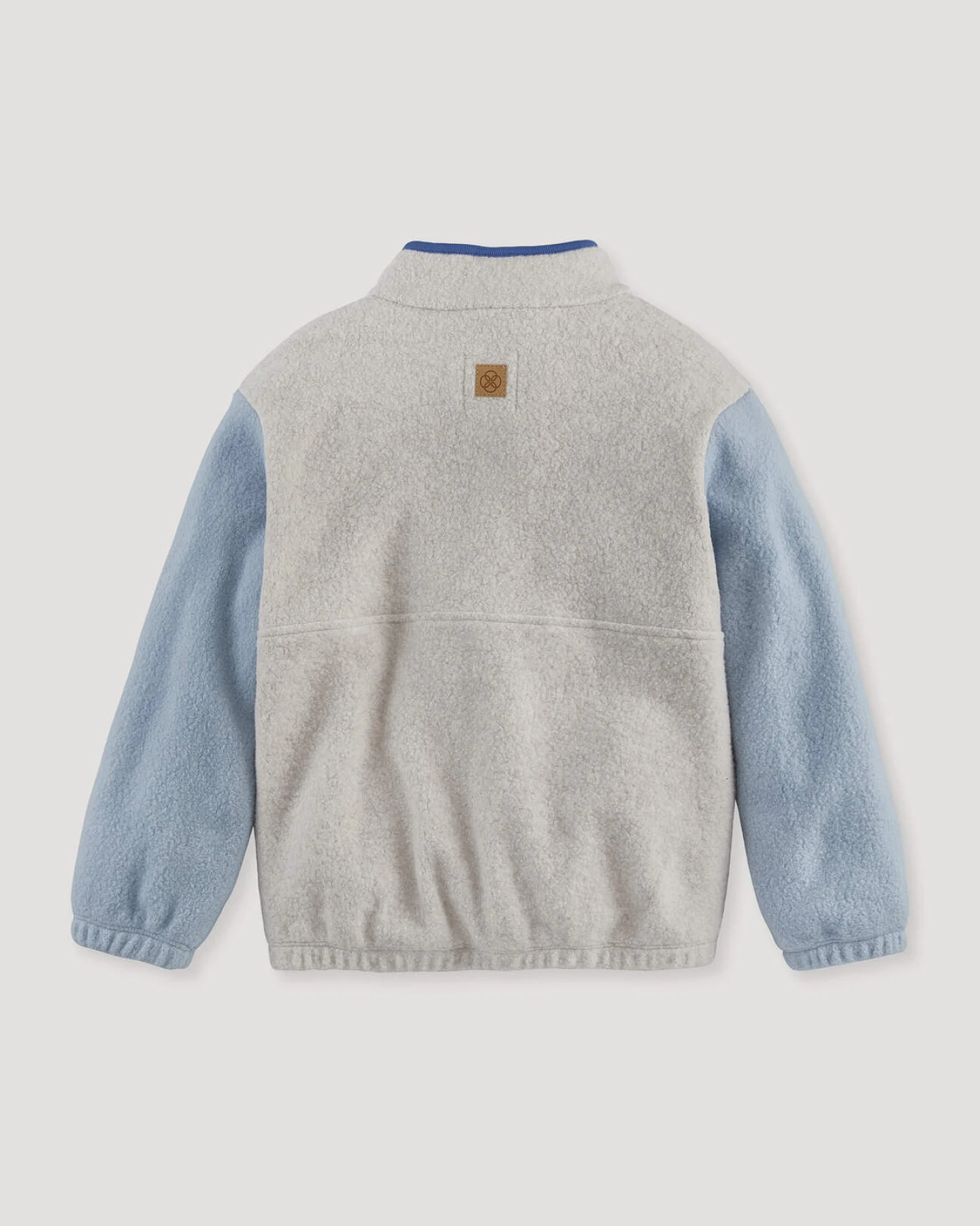 hessnatur Kinder Fleece Sweatshirt aus Bio-Baumwolle - blau - Größe 98/104 – Ansicht 2