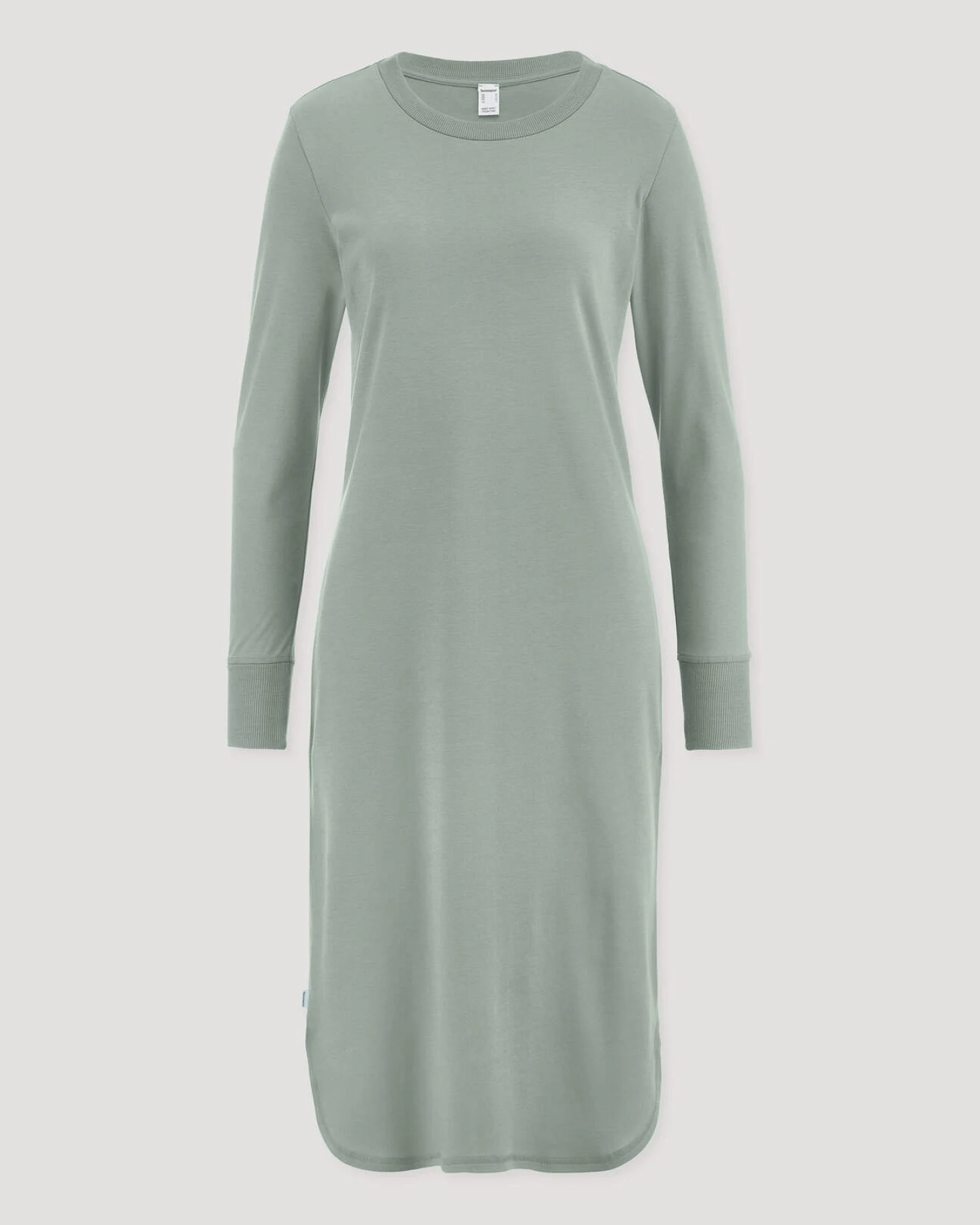 hessnatur Damen Nachthemd PURE COTTON aus Bio-Baumwolle - grün - Größe 42 – Ansicht 3