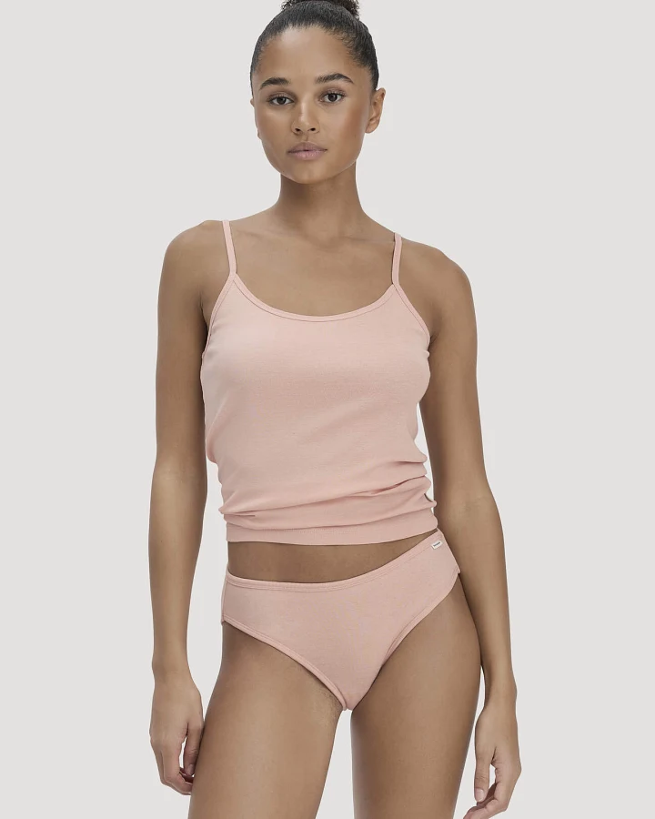hessnatur Damen Slip Regular Cut im 2-Pack PURE COTTON aus Bio-Baumwolle - rosa - Größe 34