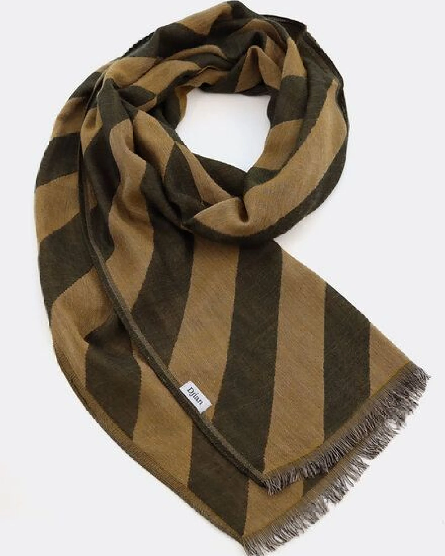 Djian Schal aus 100% Merino-Wolle – BOLD STRIPES – mulesingfrei – Ansicht 2