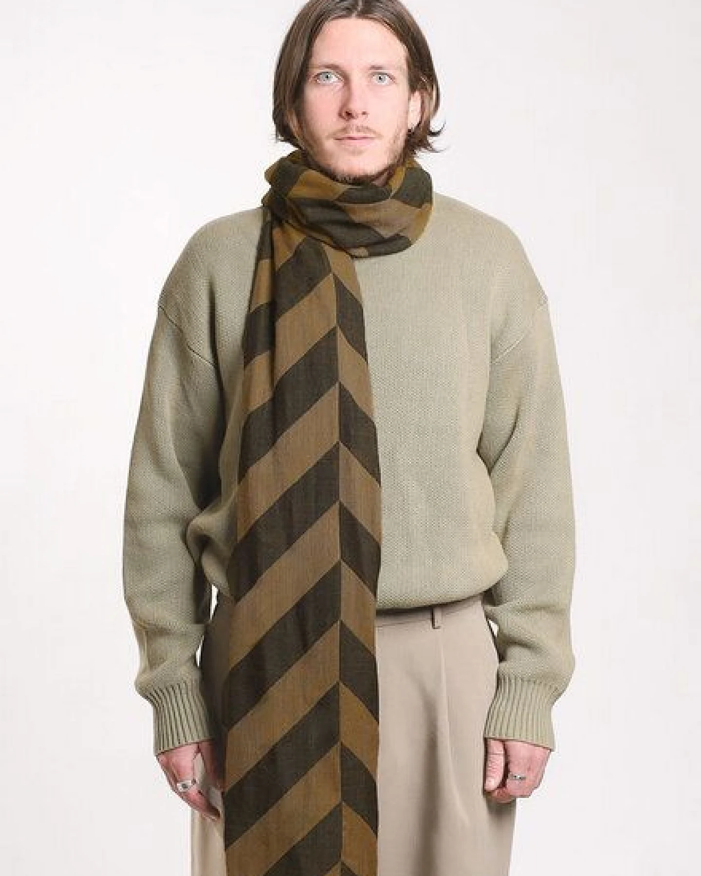 Djian Schal aus 100% Merino-Wolle – BOLD STRIPES – mulesingfrei – Ansicht 3