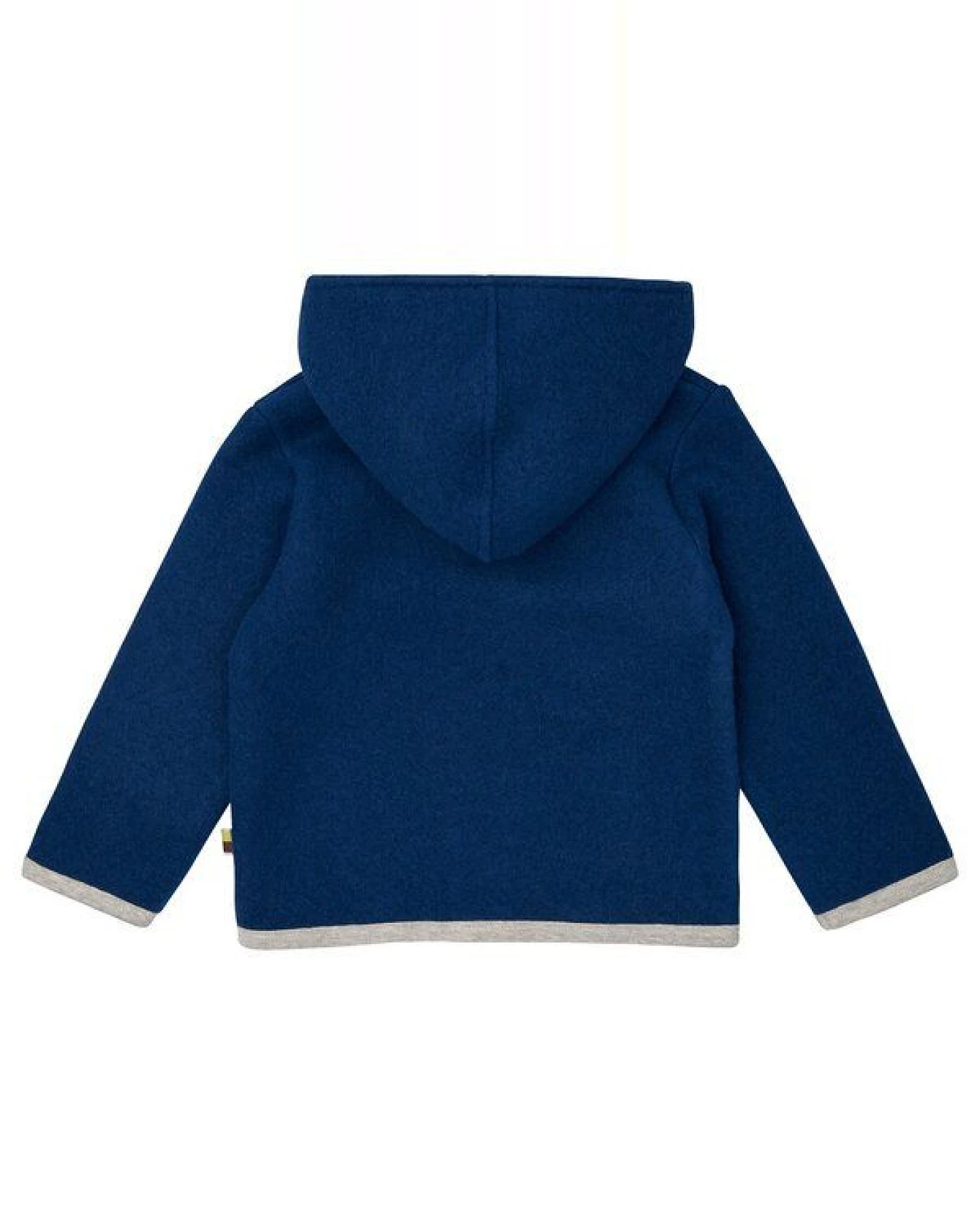 loud + proud Babys & Kinder Wollfleece-Jacke mit Kapuze, GOTS-zertifiziert – Ansicht 2