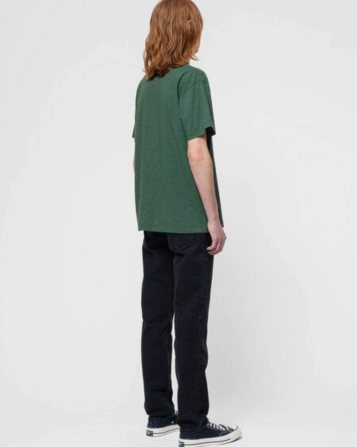 Nudie Jeans Herren T-Shirt aus Bio-Baumwolle "Roffe" – Ansicht 2