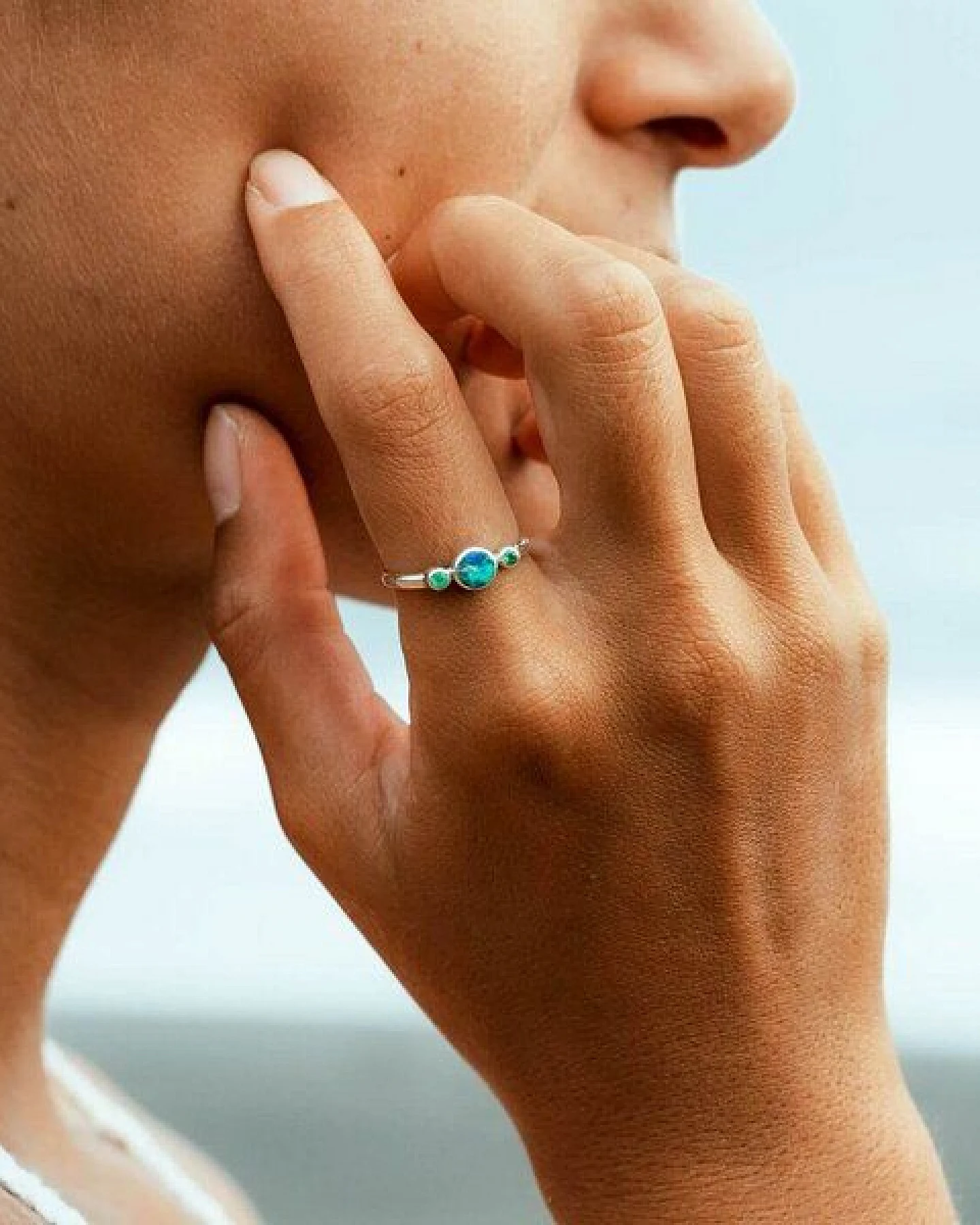 Spirit of Island Silber Ring "Opal Universe" – Ansicht 3
