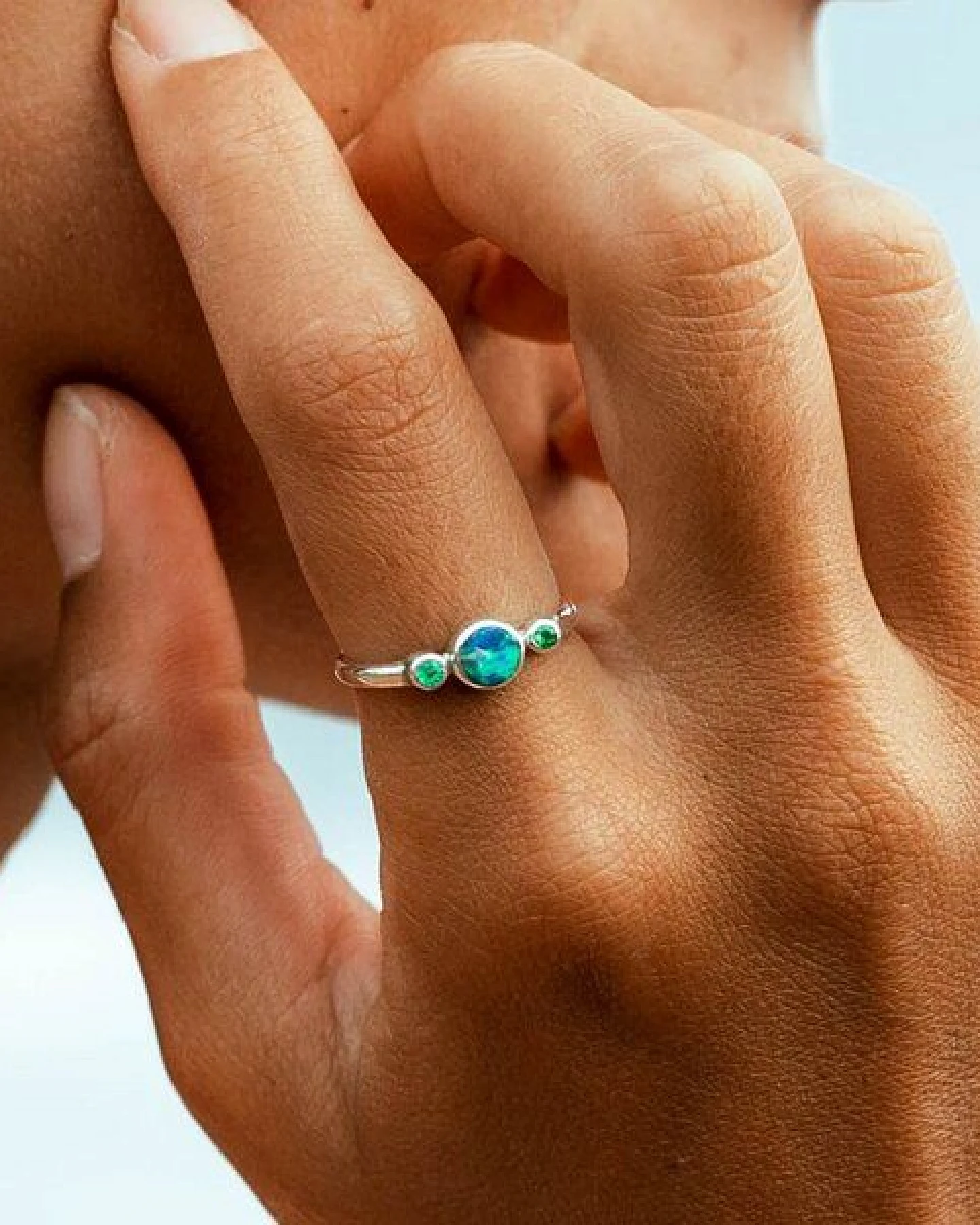 Spirit of Island Silber Ring "Opal Universe" – Ansicht 2