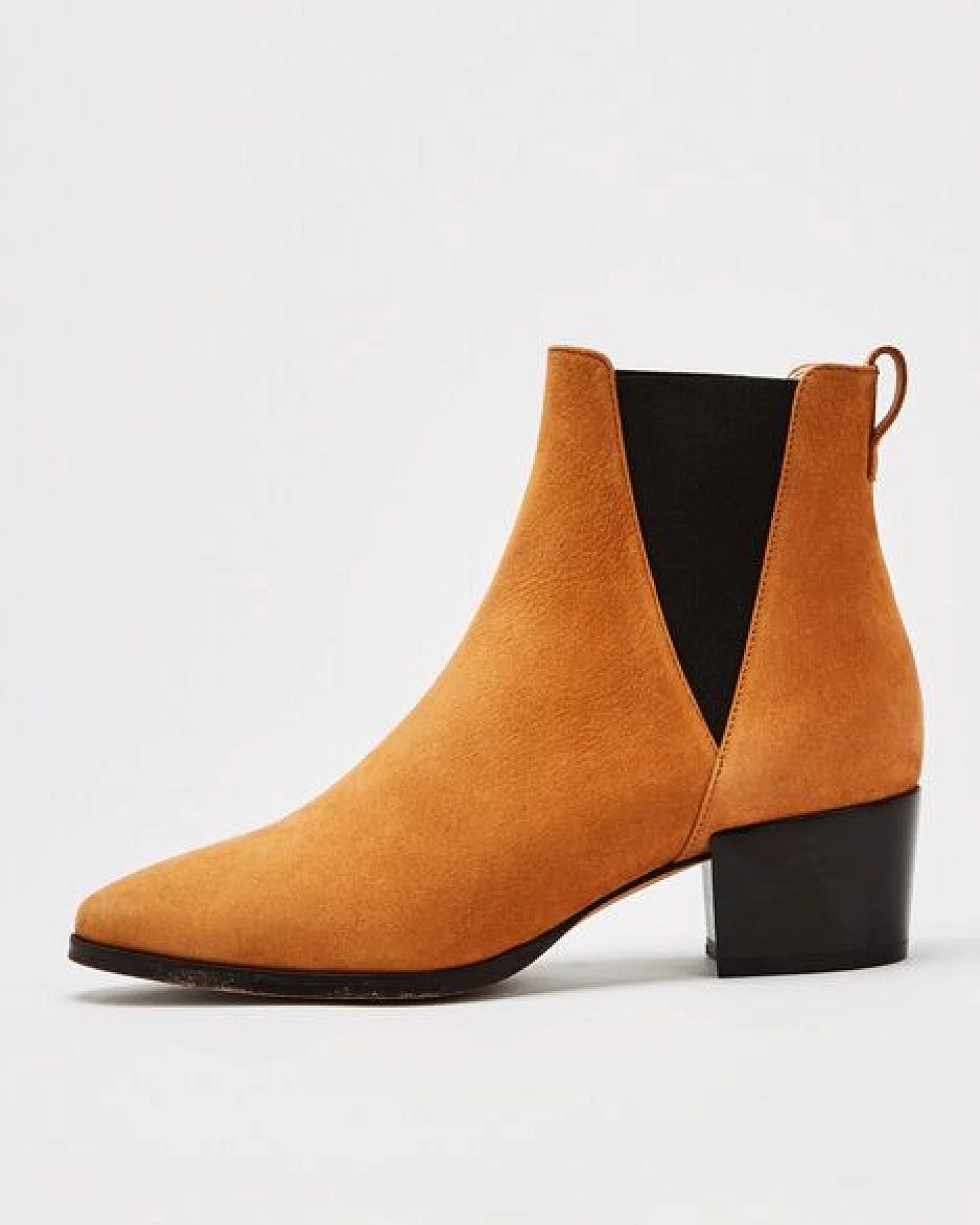 NINE TO FIVE #brygge - Chelsea Boot mit Blockabsatz aus Bioleder – Ansicht 2