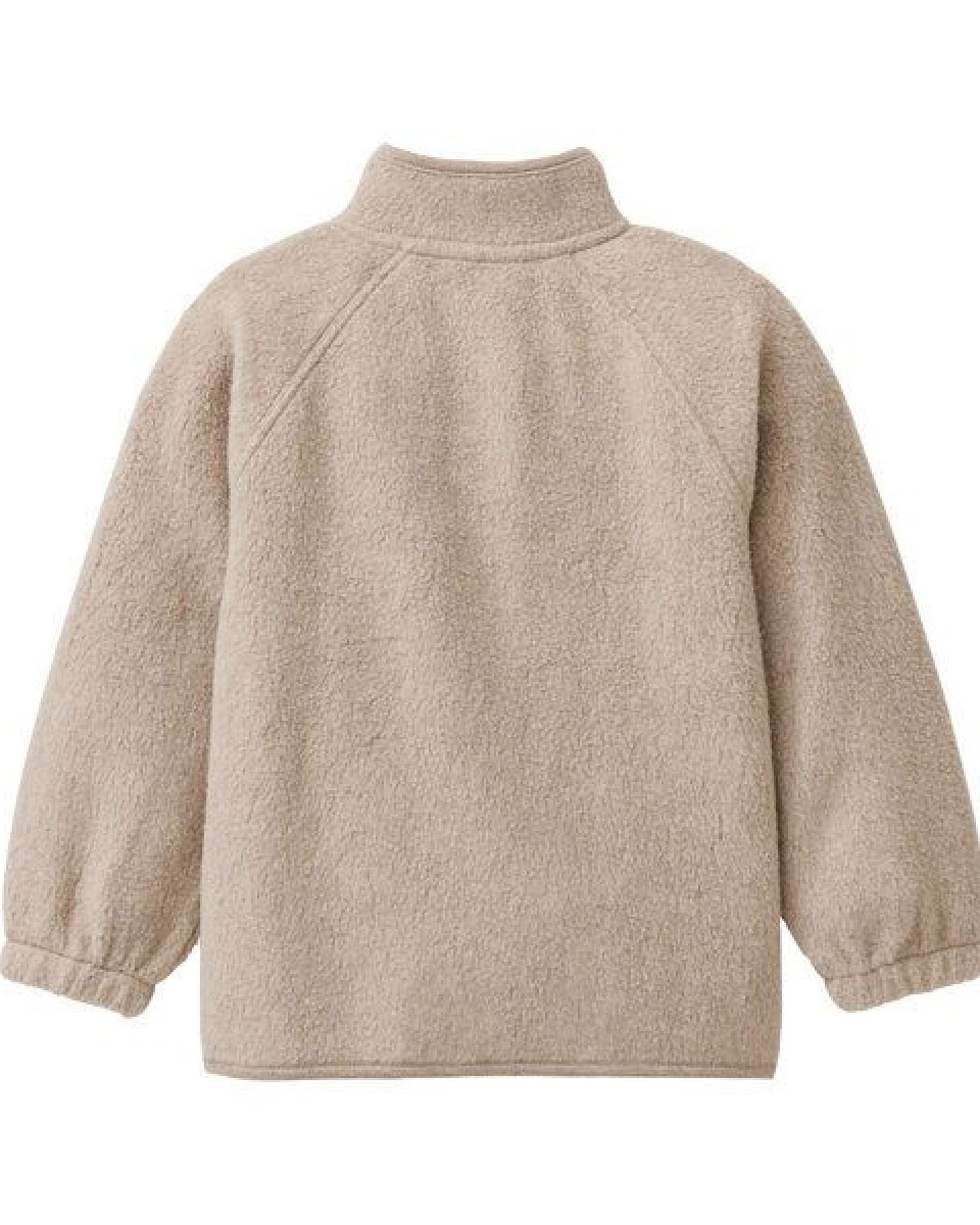 People Wear Organic Fleece Pullover, beige mélange – Ansicht 3