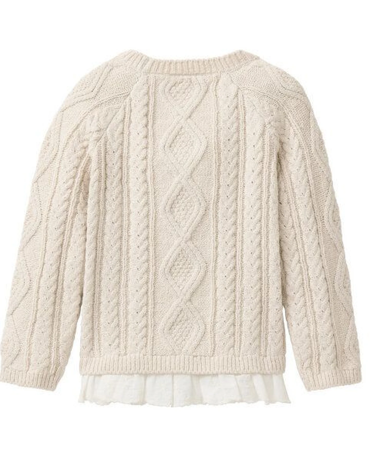 People Wear Organic Strick Pullover, natur – Ansicht 2