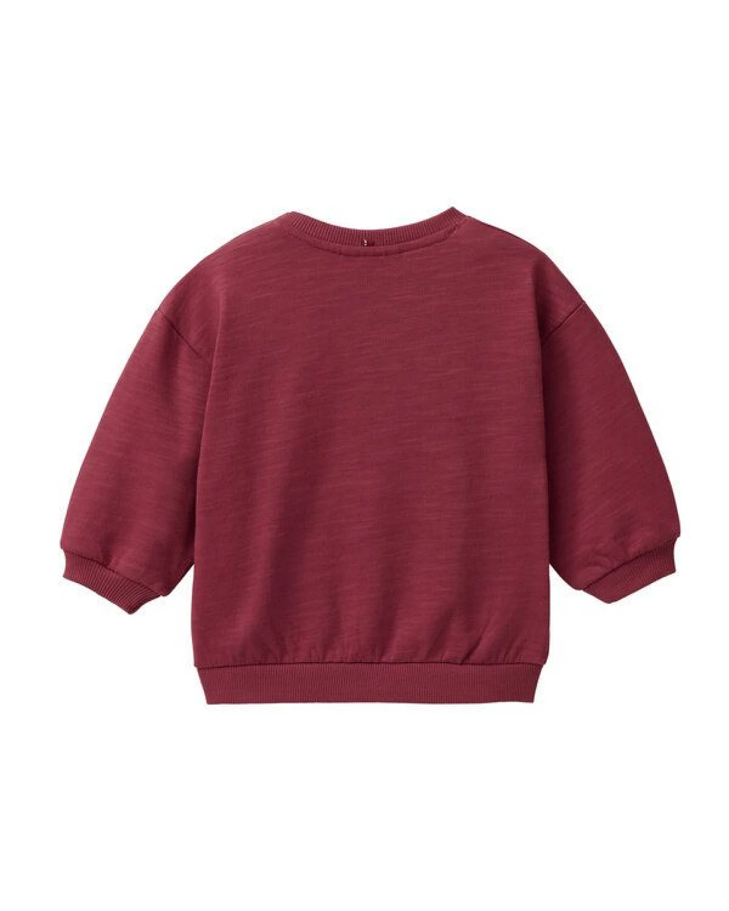 People Wear Organic Sweat Pullover, rot uni, "Katzen" – Ansicht 3