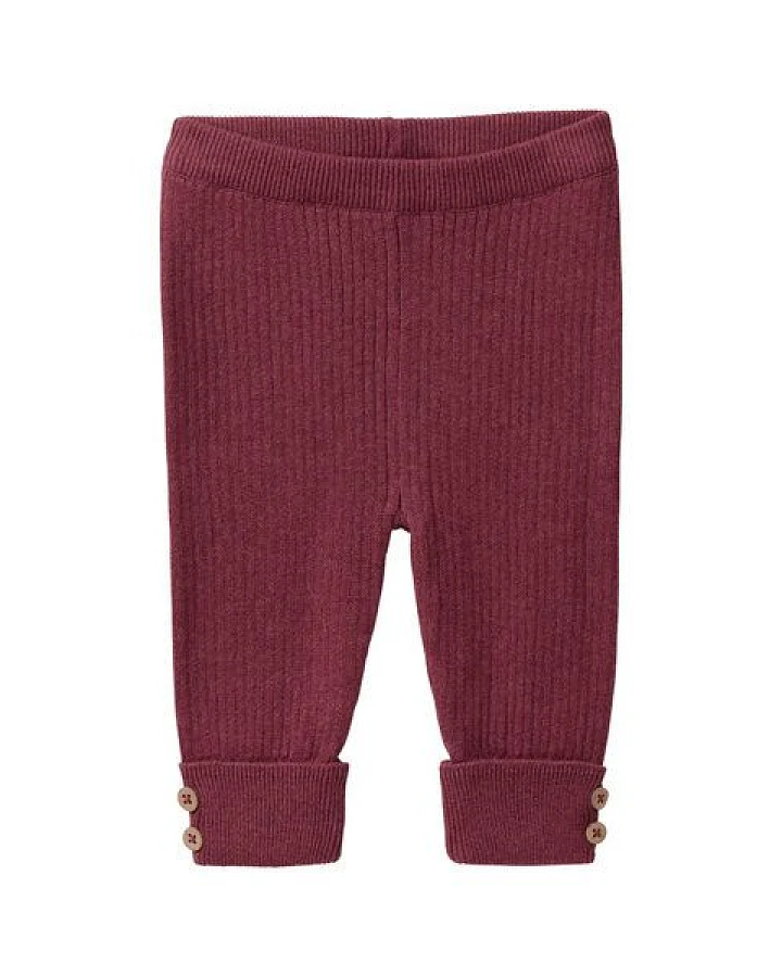 Produktseite: People Wear Organic Strick Hose, rot mélange