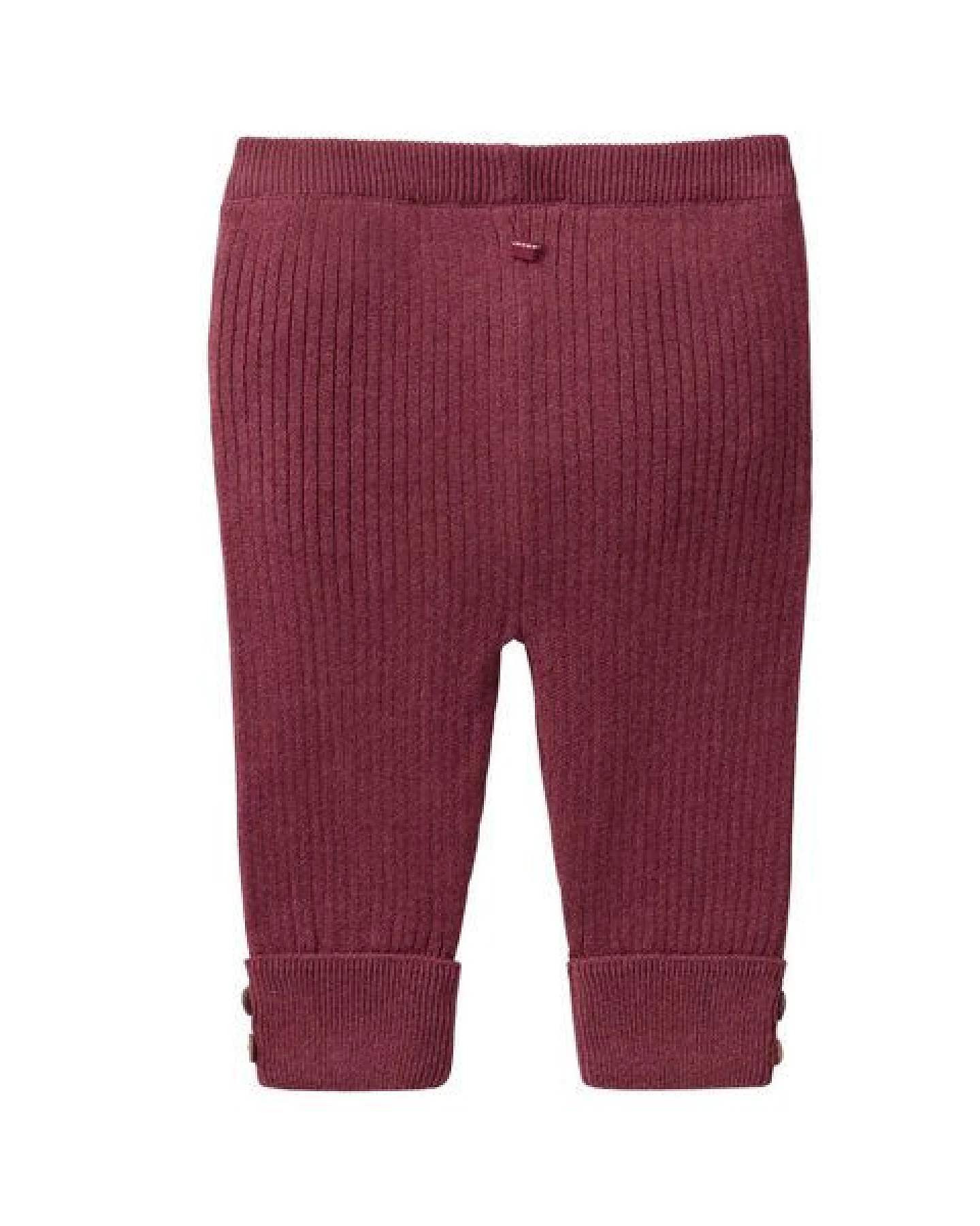 People Wear Organic Strick Hose, rot mélange – Ansicht 2