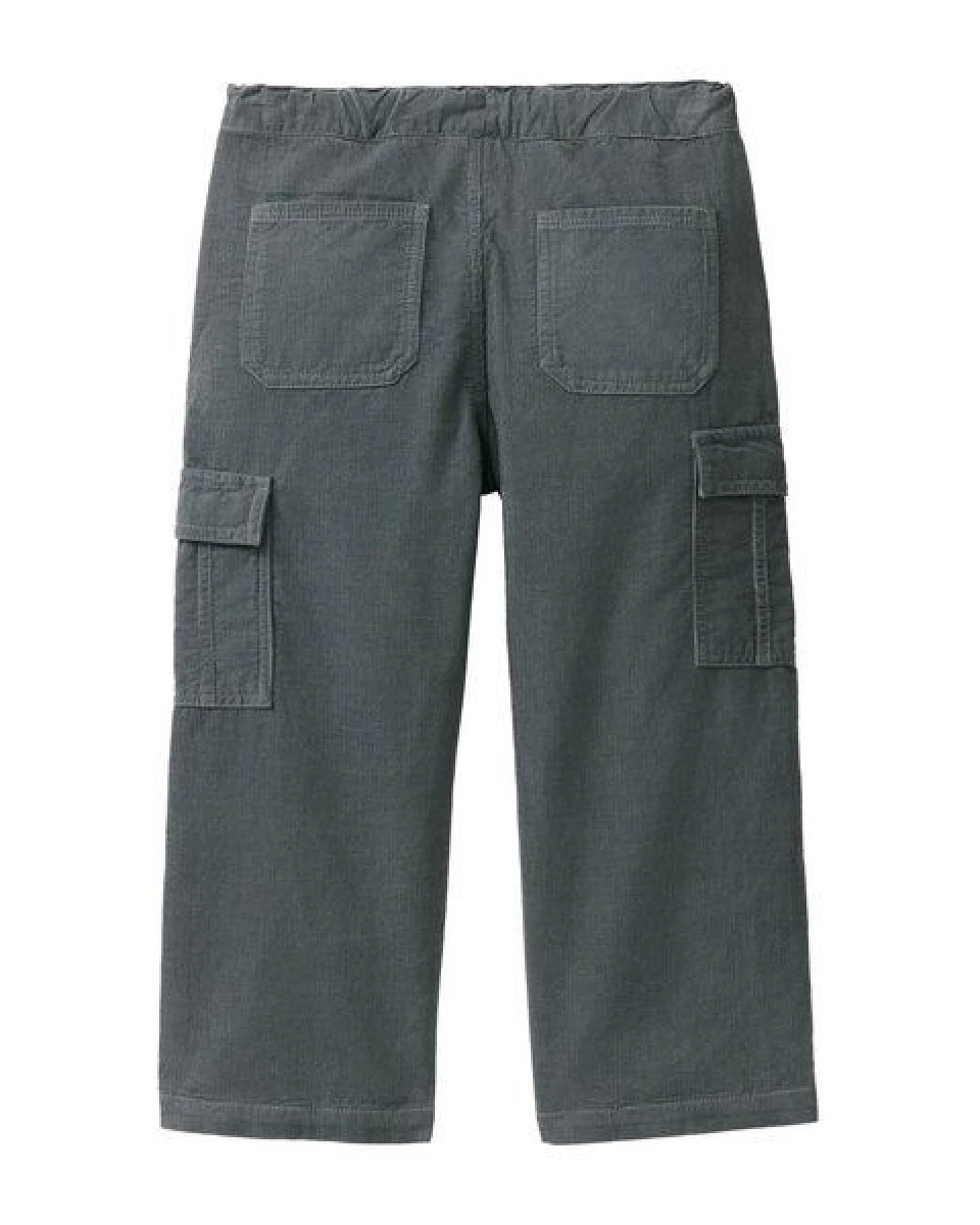 People Wear Organic Feinkord Hose, grün uni – Ansicht 2