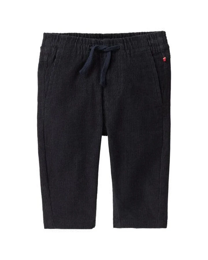 People Wear Organic Kord Hose, blau uni