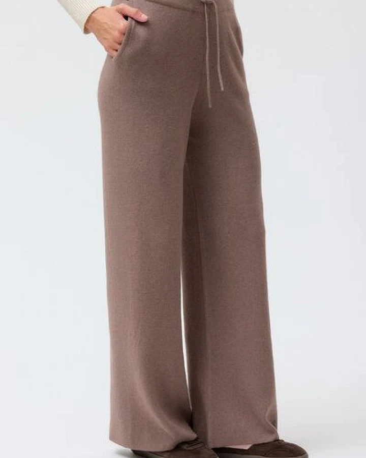 People Wear Organic Strickhose, braun mélange