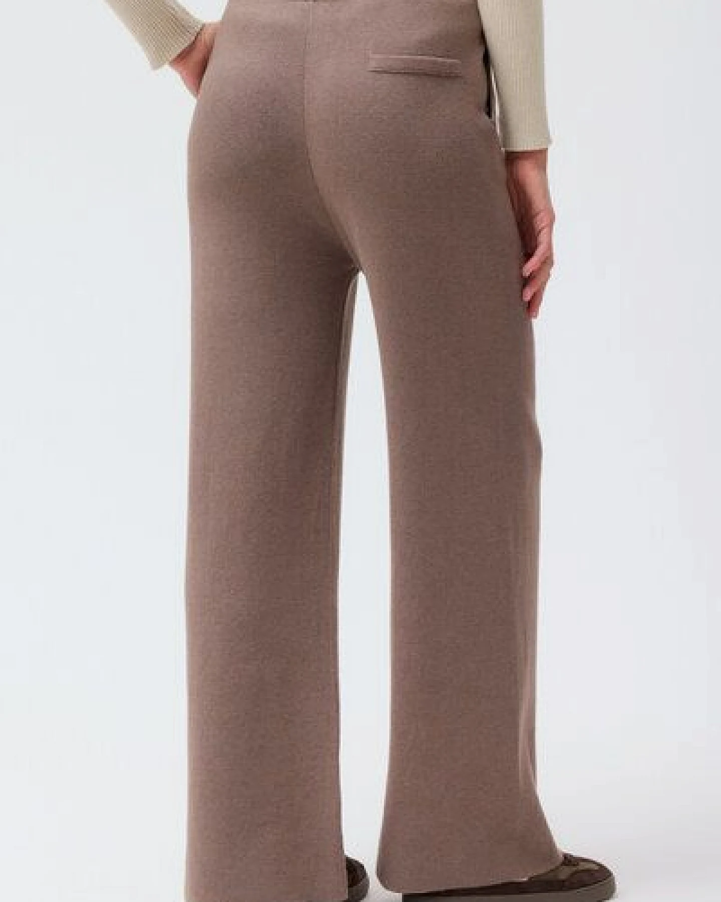 People Wear Organic Strickhose, braun mélange – Ansicht 2