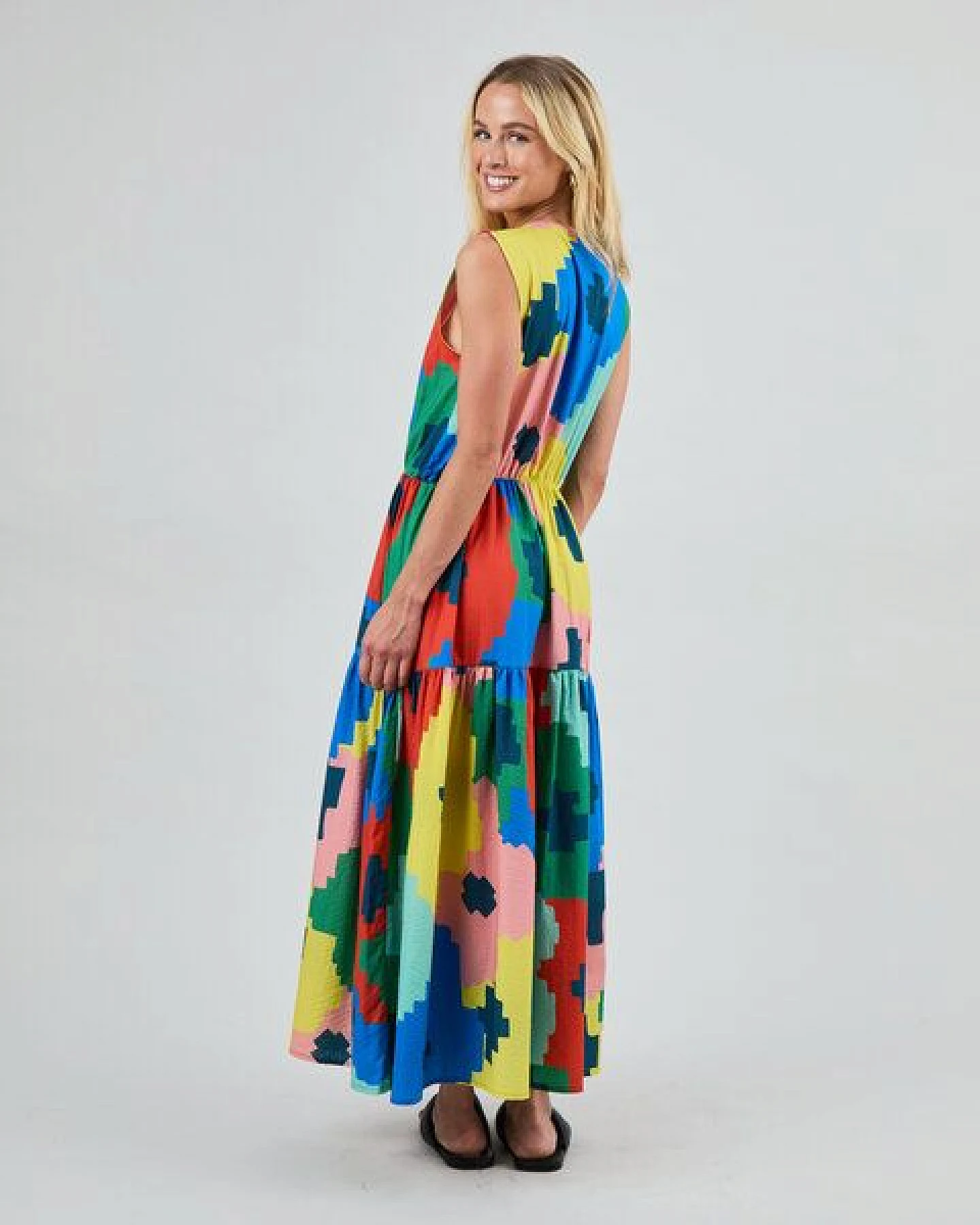 Brava Fabrics Hemdblusen-Kleid Maxi – Ansicht 2