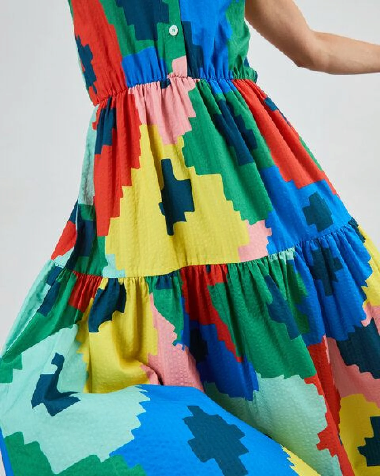 Brava Fabrics Hemdblusen-Kleid Maxi – Ansicht 4
