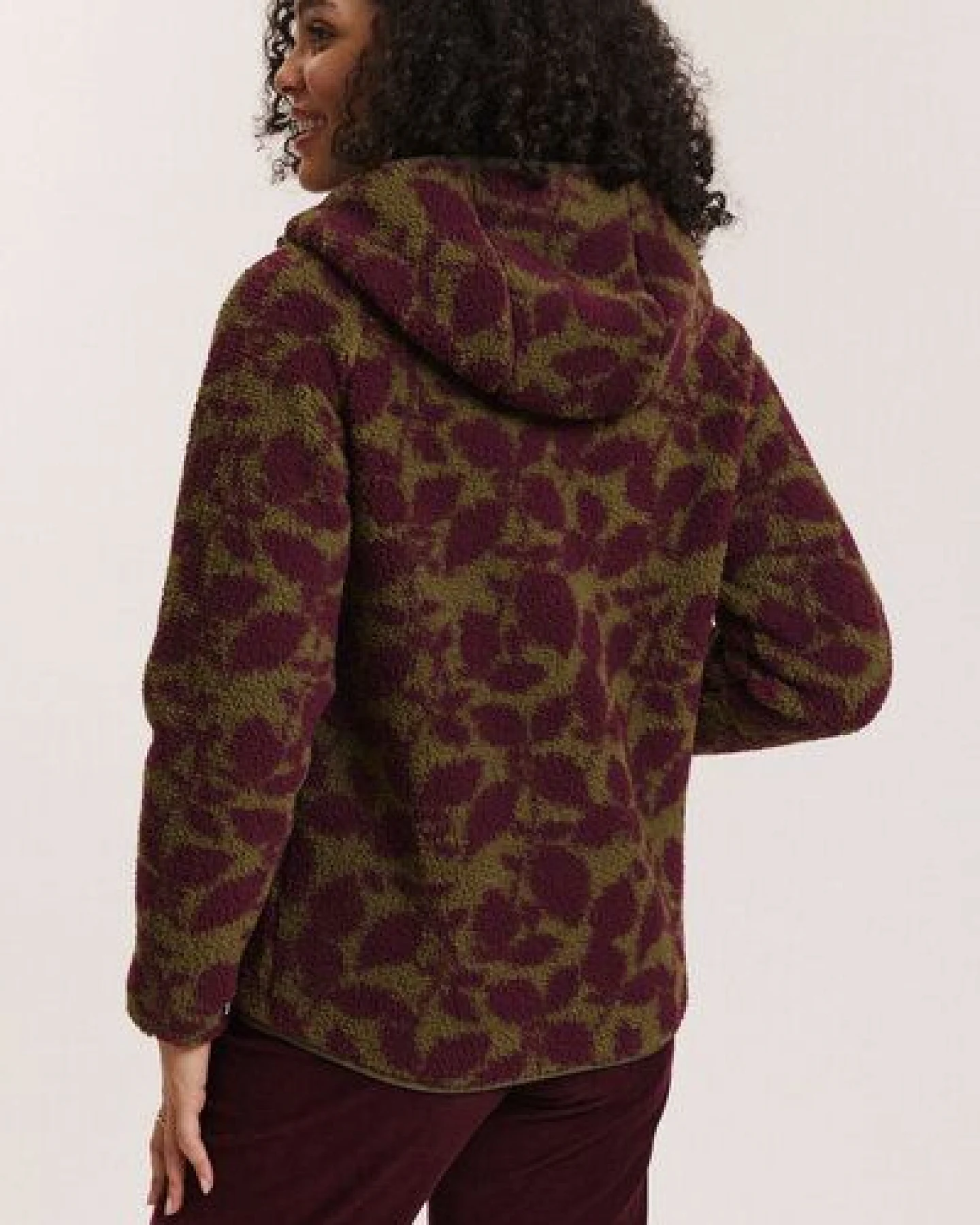 TRANQUILLO Teddy-Fleecejacke Alinaa aus recyceltem Polyester – Ansicht 3