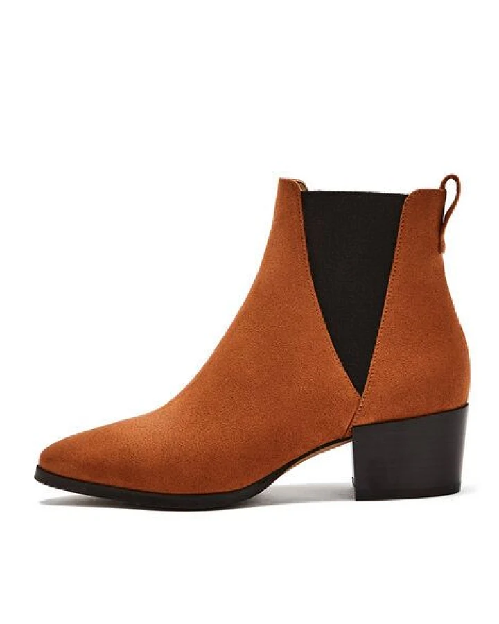 NINE TO FIVE #brygge - veganer Chelsea Boot mit Blockabsatz