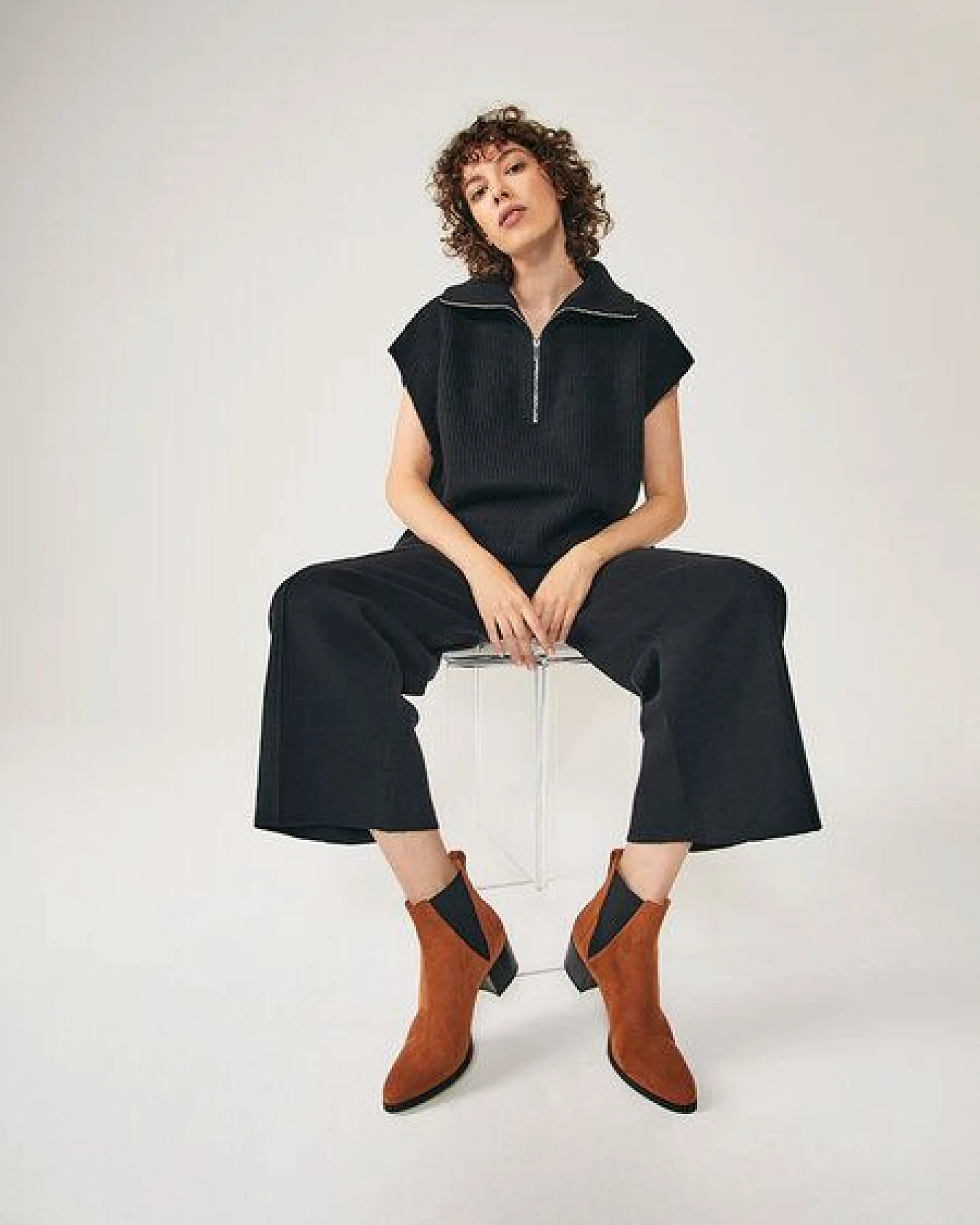 NINE TO FIVE #brygge - veganer Chelsea Boot mit Blockabsatz – Ansicht 2